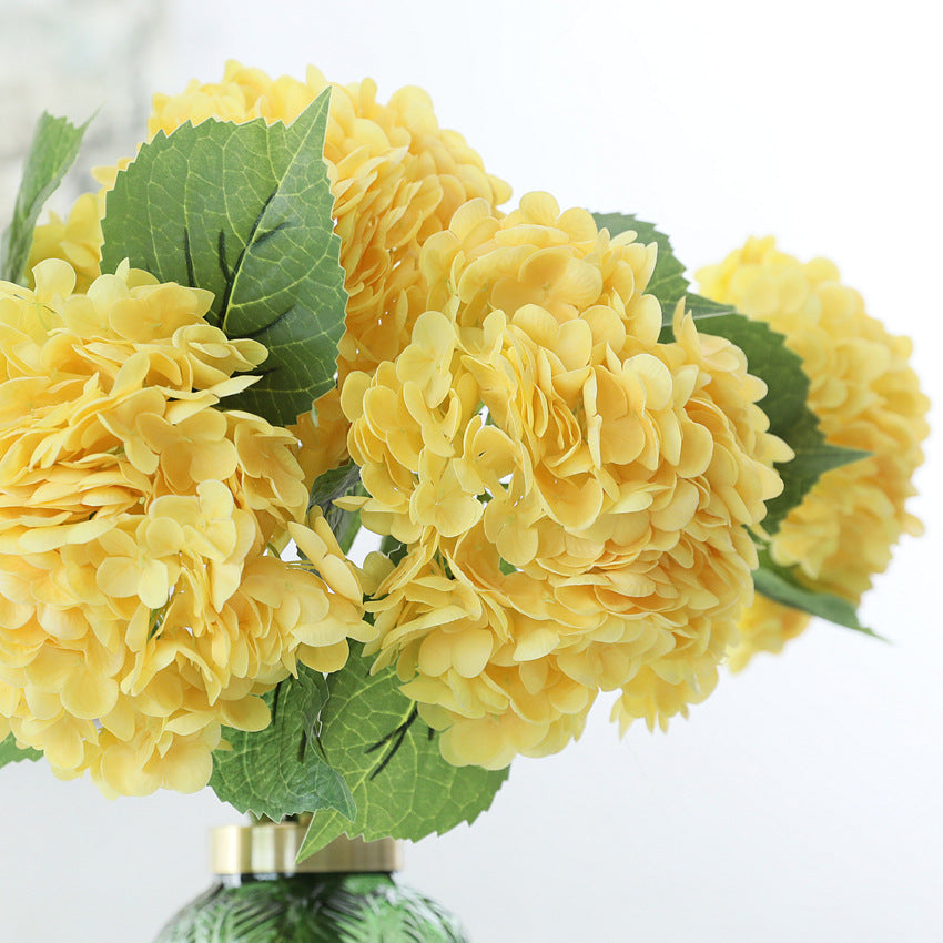 Yellow Hydrangea Artificial Flower Arrangement