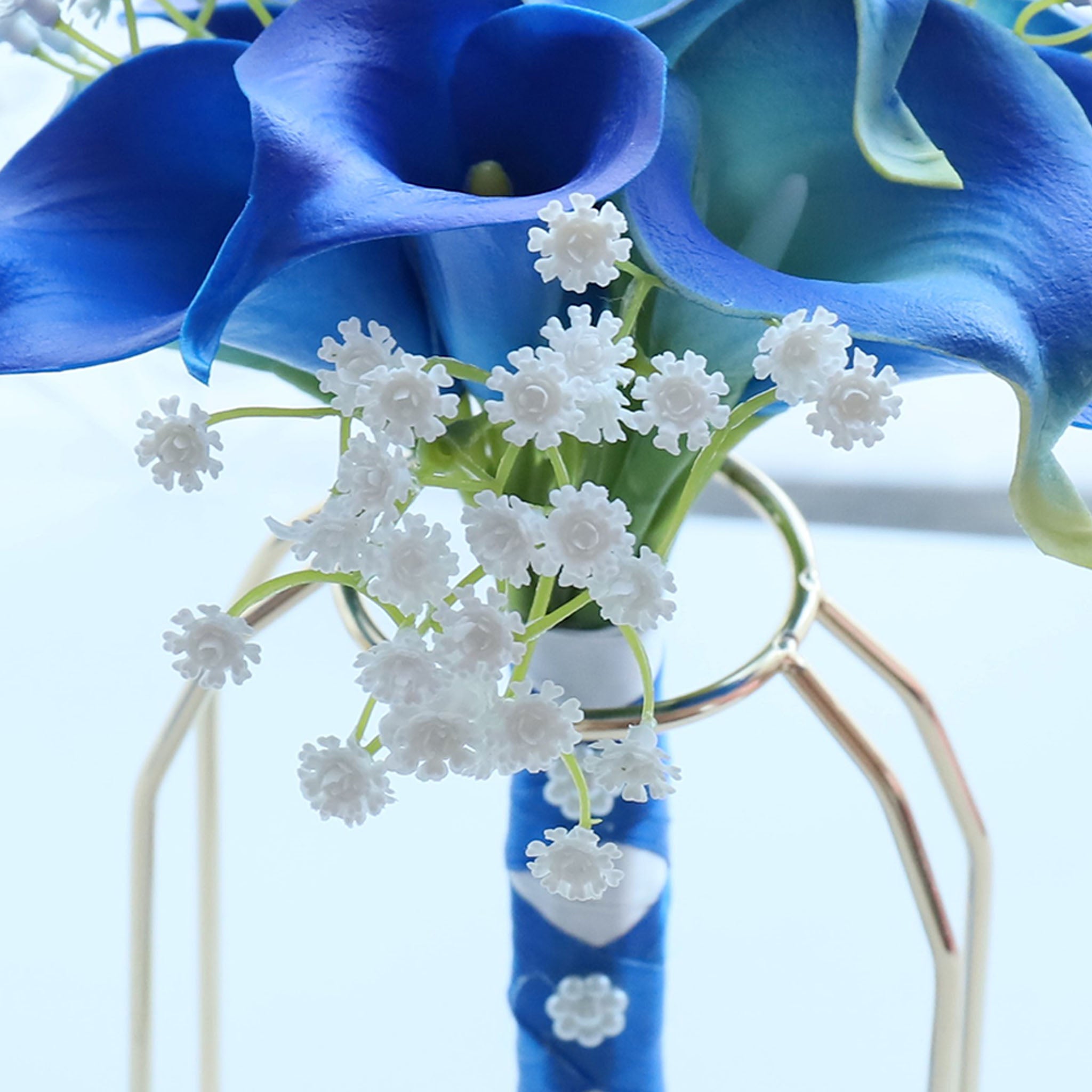 Royal Blue Calla Lily Bridesmaids Bouquet