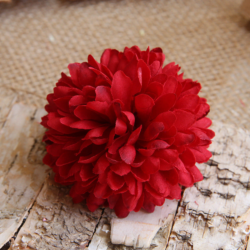 Silk Flower Heads Little Chrysanthemums  3 inch