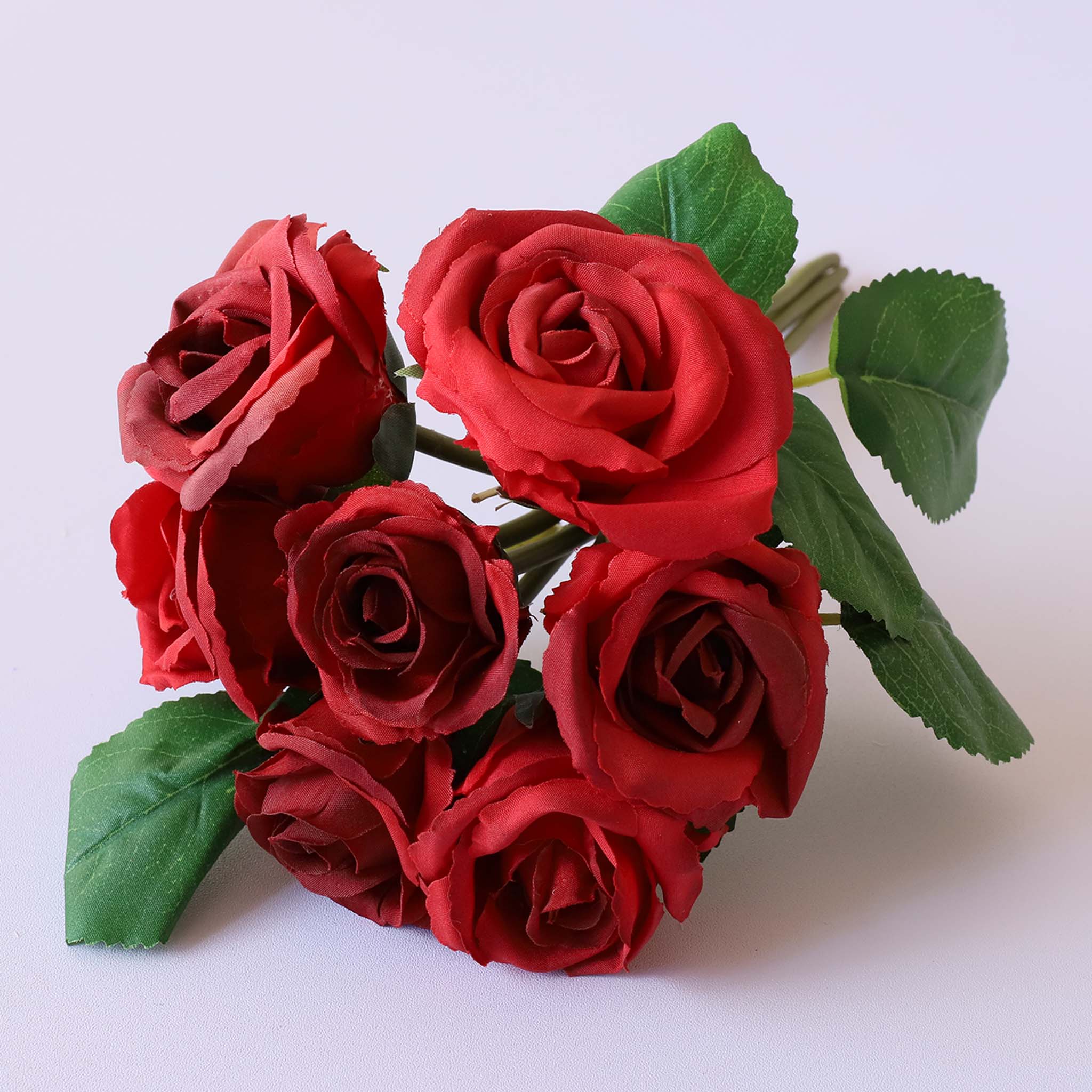 Fall Wedding Flowers Silk Rose Bouquet Vintage Colors For diy Crafts Gray Blue Bouquet