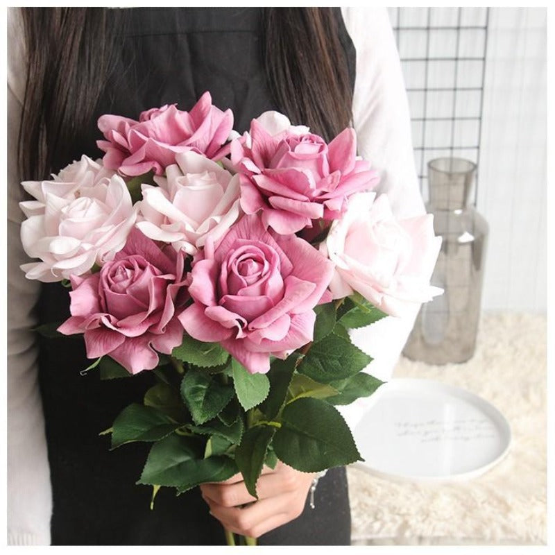 Realistic Real Touch Flowers Large Bloom Roses