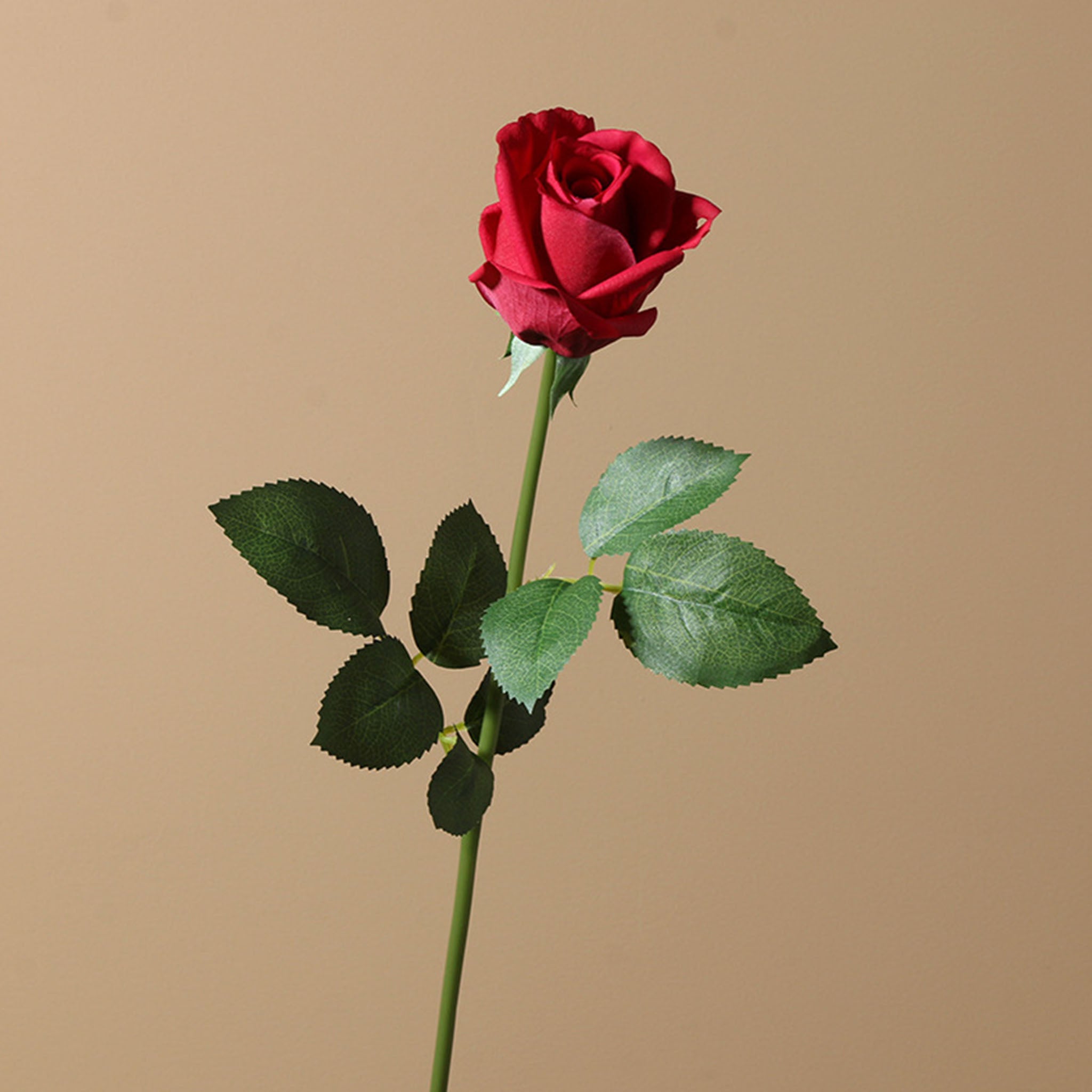 Realistic Flowers Real Touch Half Open Roses 22"