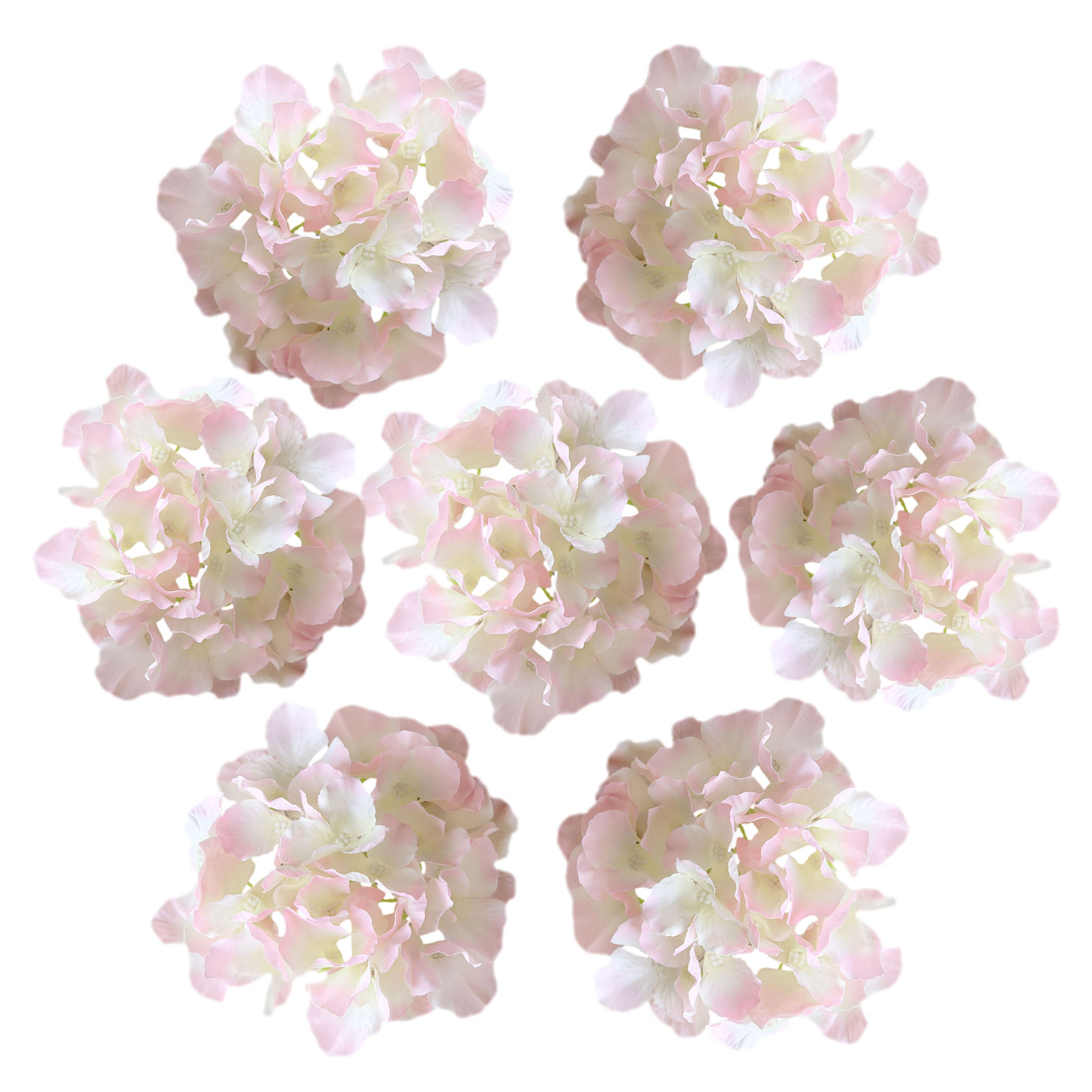 Artificial Silk Hydrange Flower Heads 7 inch