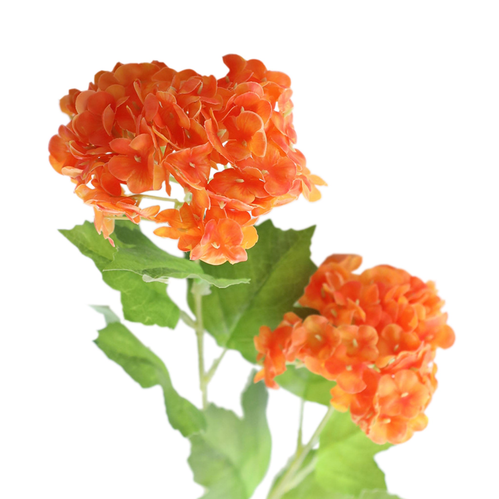 Artificial Snowball Hydrangea Branch 26"