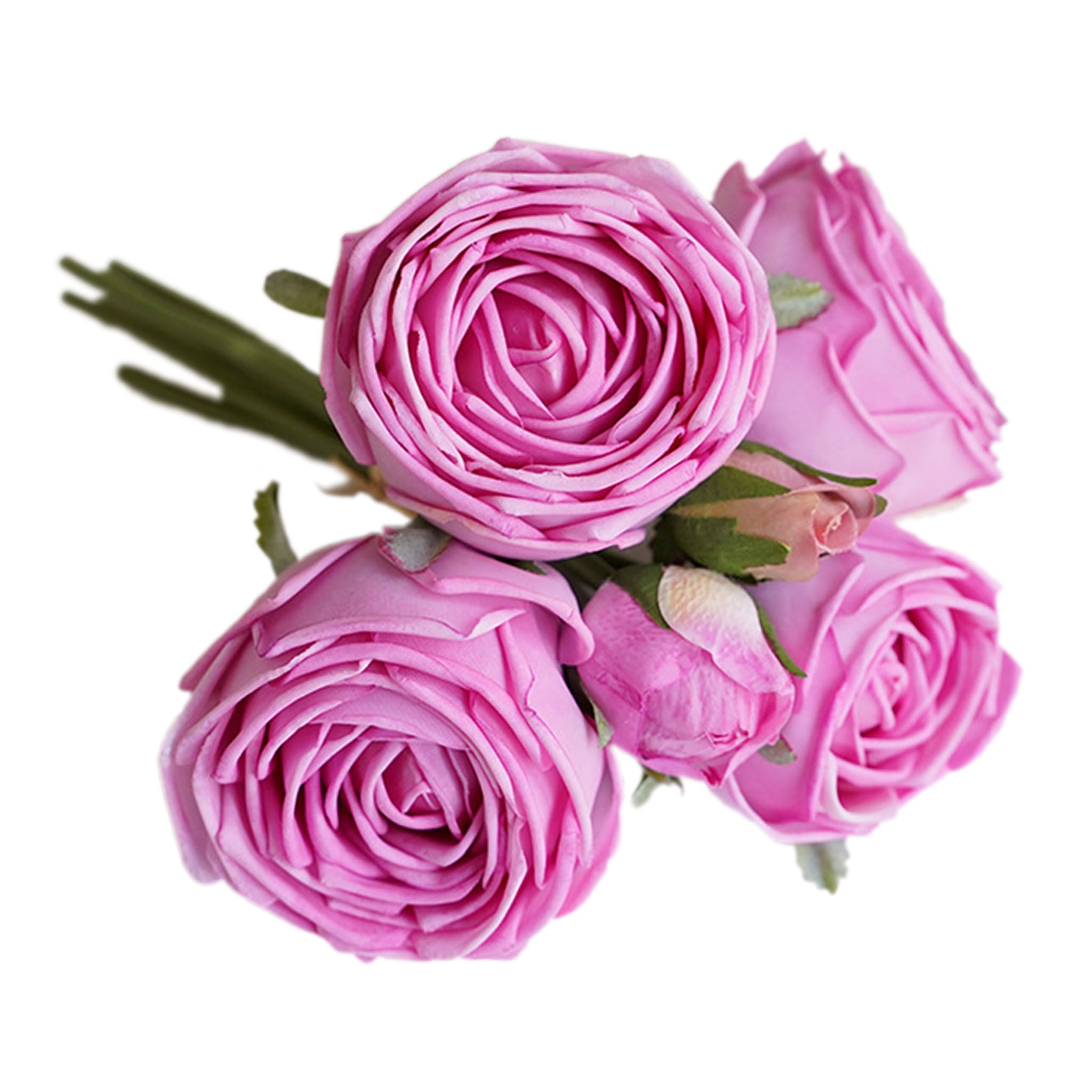 Realisic Fake Flowers Real Touch Rose Bouquet