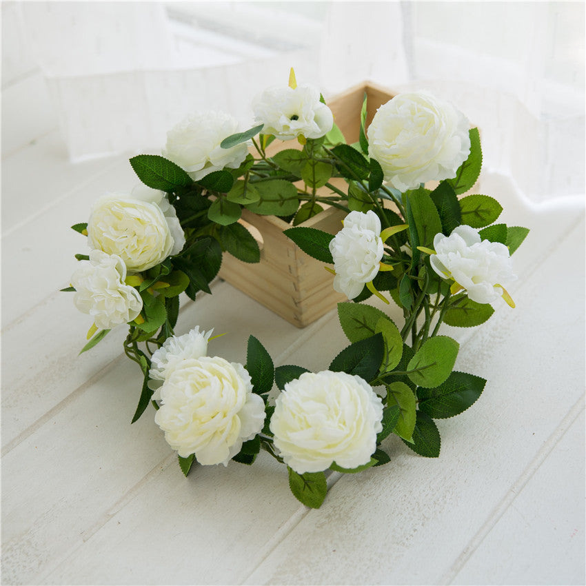 Hanging Flower Vines Silk Peony Flower Garland
