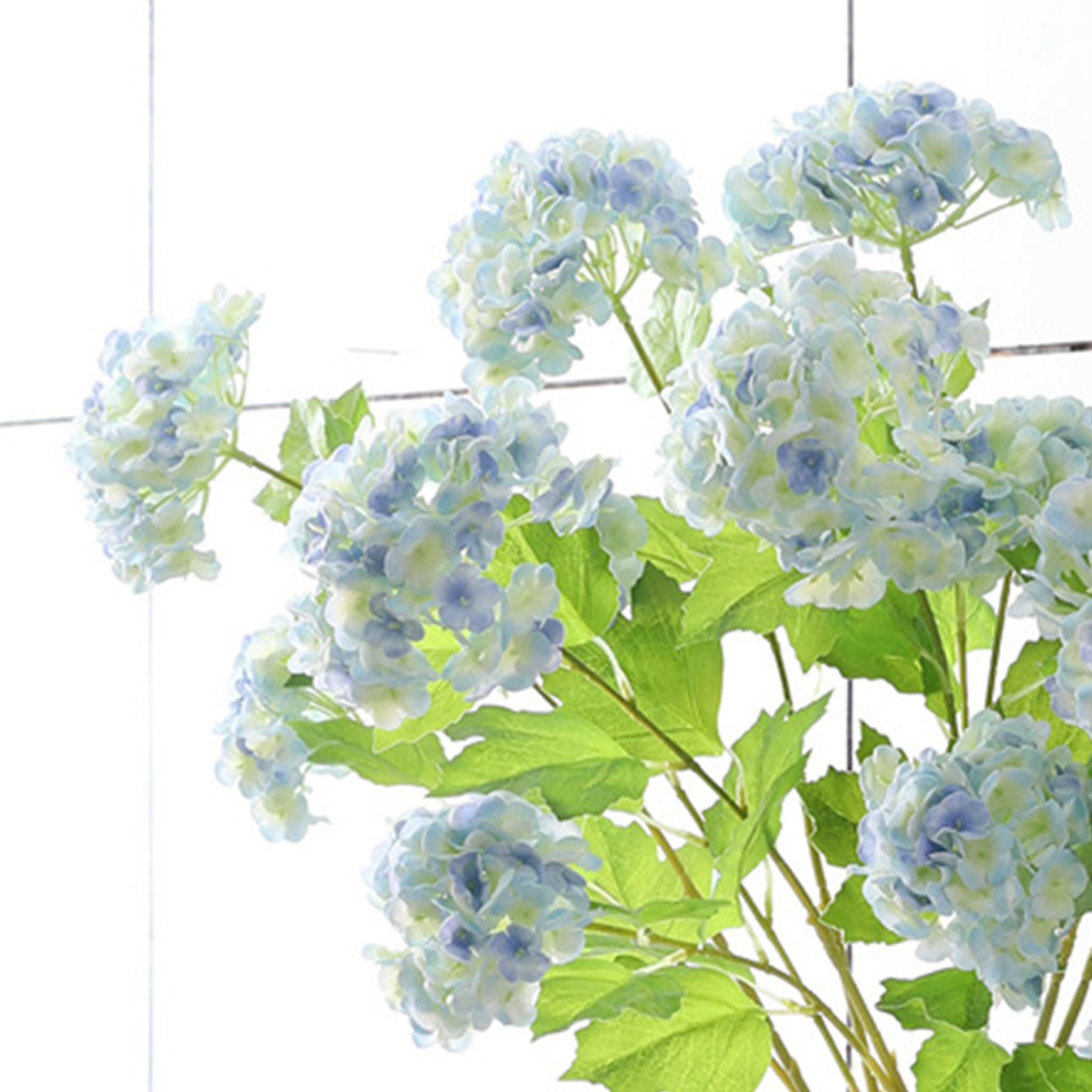 Artificial Snowball Hydrangea Branch 26"