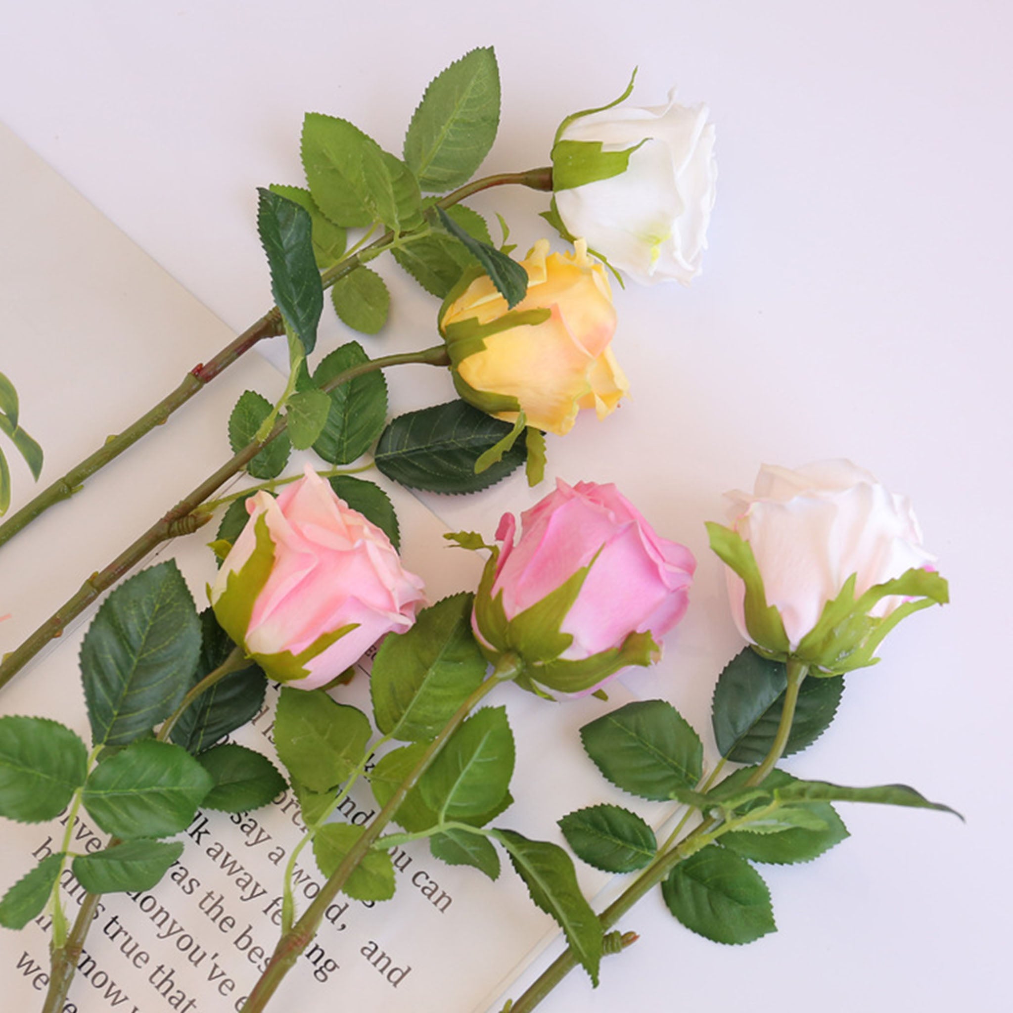 Real Touch Roses Artificial Flowers 17"