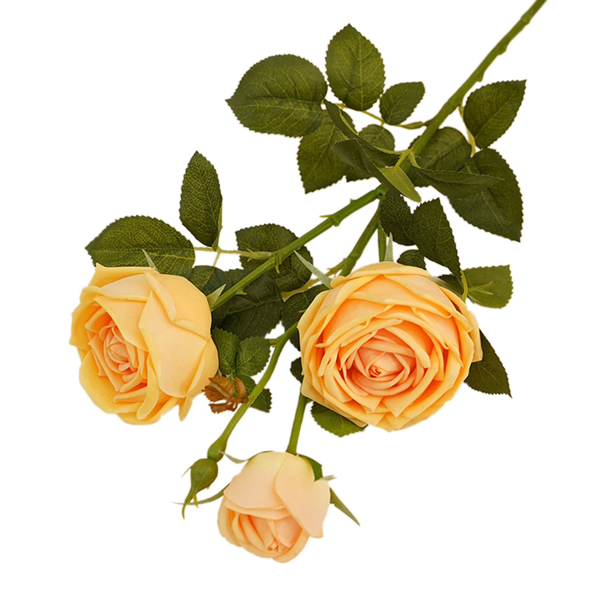 Real Touch Cabbage Roses Realistic Spray Flowers