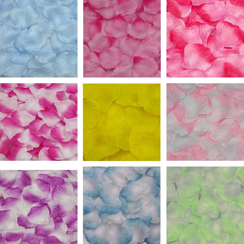 Wholesale Flower Petals Fake Rose Petals Multi Colors 1000pcs