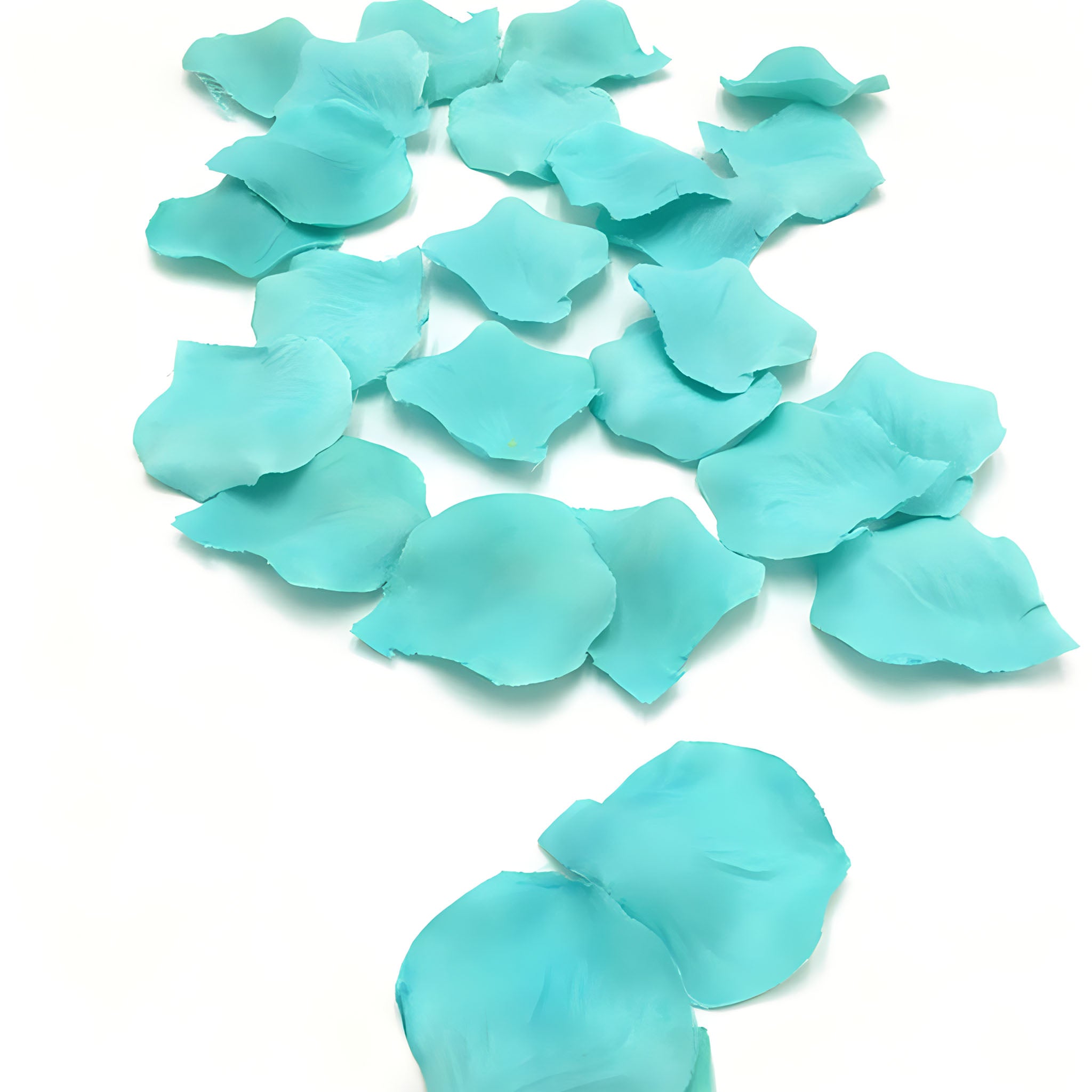 Turquoise Green Flower Petals Fabric Fake Rose Petals 500pcs