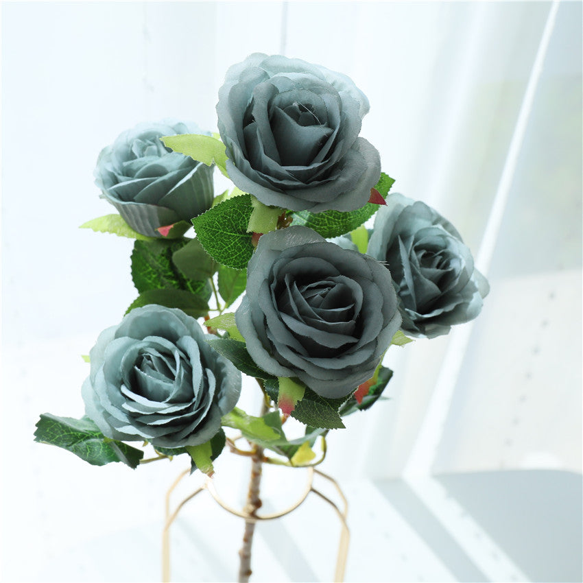 Spray Roses Silk Artificial Flowers 22 inch Tall
