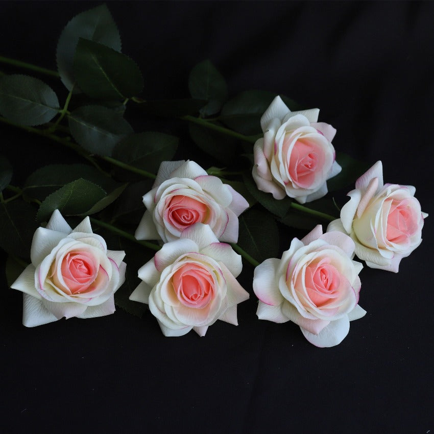Realistic Fake Flowers Real Touch Roses 10pcs