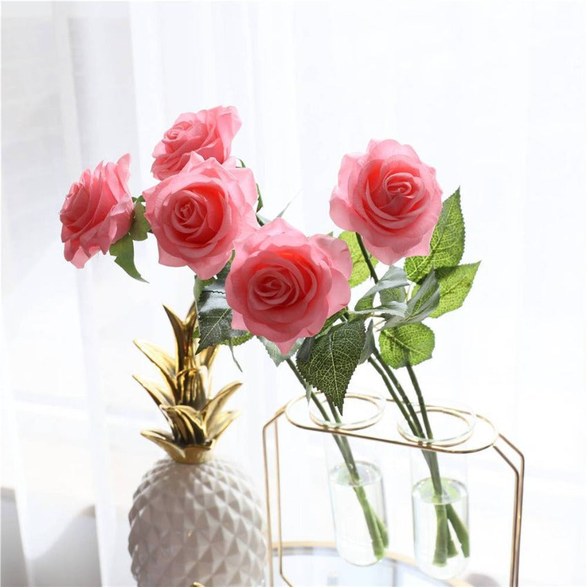 Whosale Real Touch Rose Flowers for Wedding Arrangement