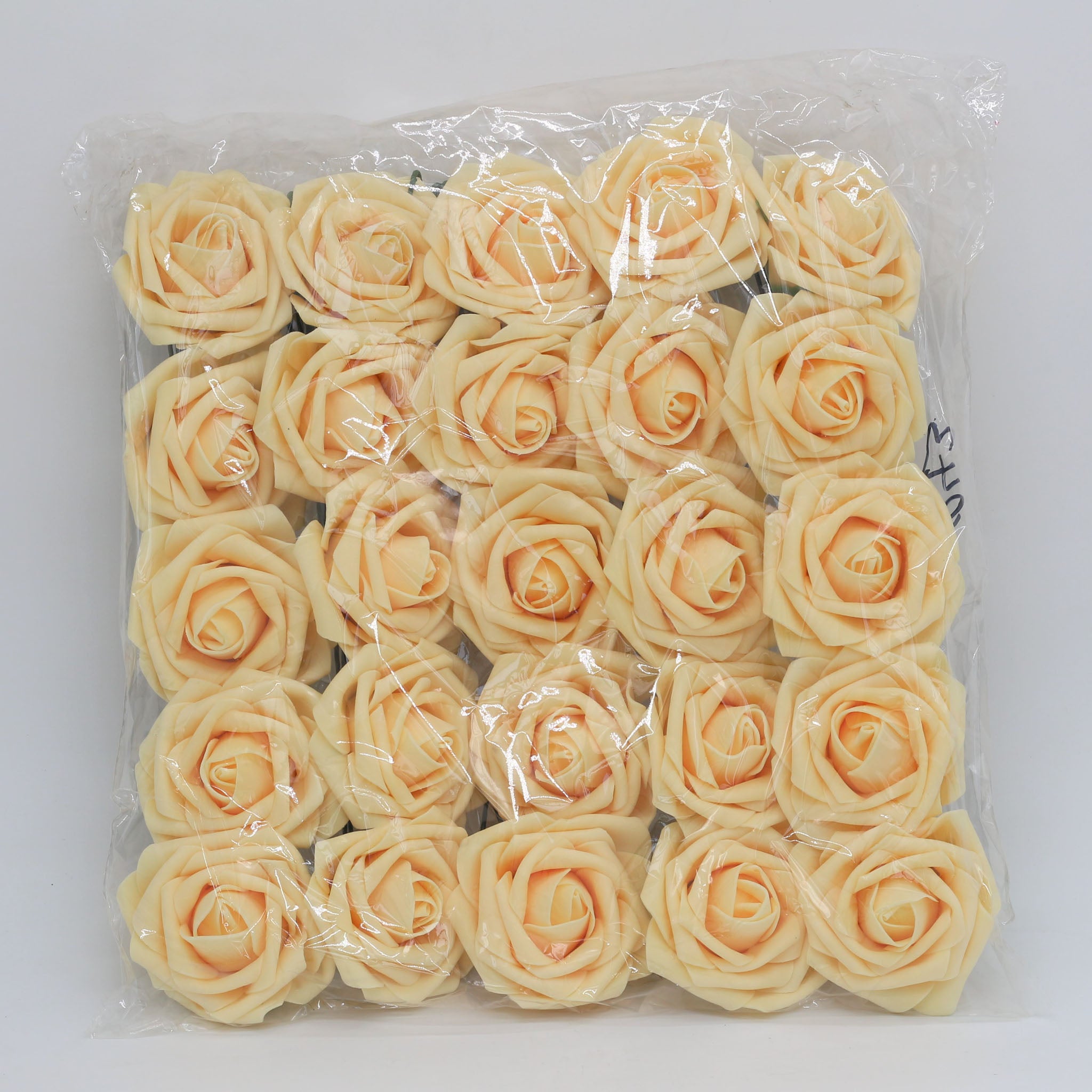 Pastel Yellow Flowers Artificial Wedding Flowers Fake Roses