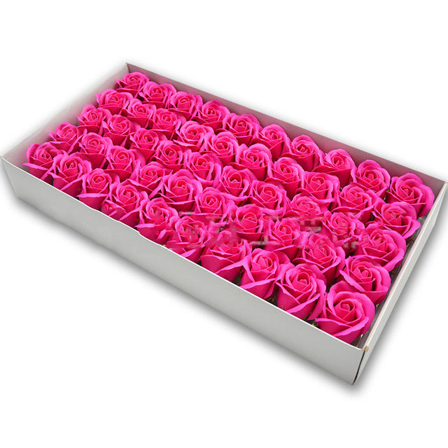 Soap Rose Heads for DIY Wedding Banquet Guest Gift