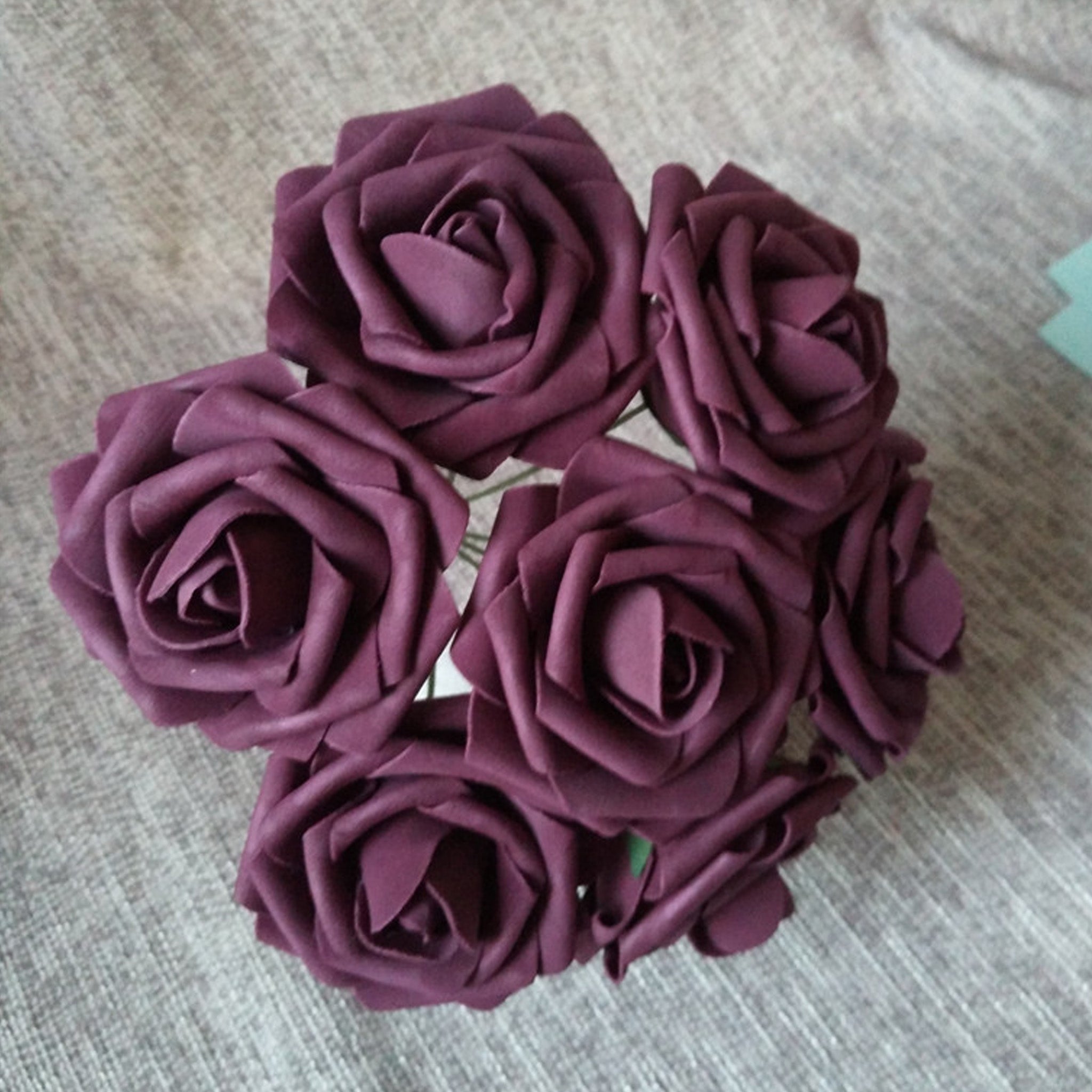 Plum Rose Flowers Artificial Flower Fake Roses