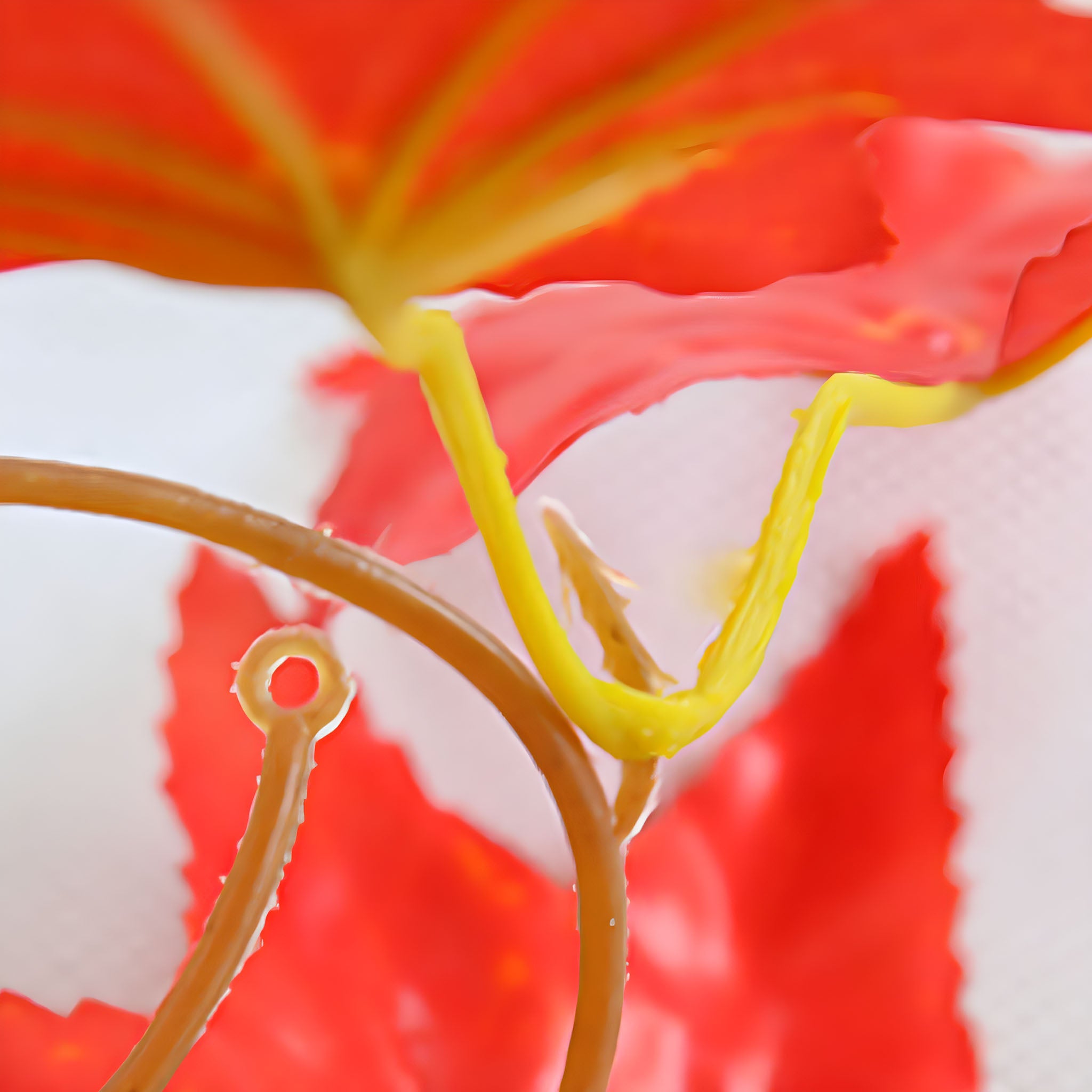 Red Maple Leaf Artificial Garland Wall Decor