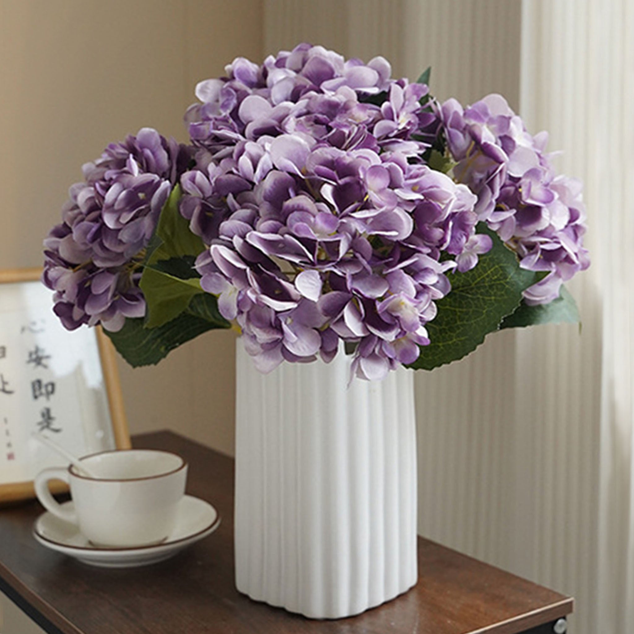 Artificial Hydrangea Bush for Flower Arrangement