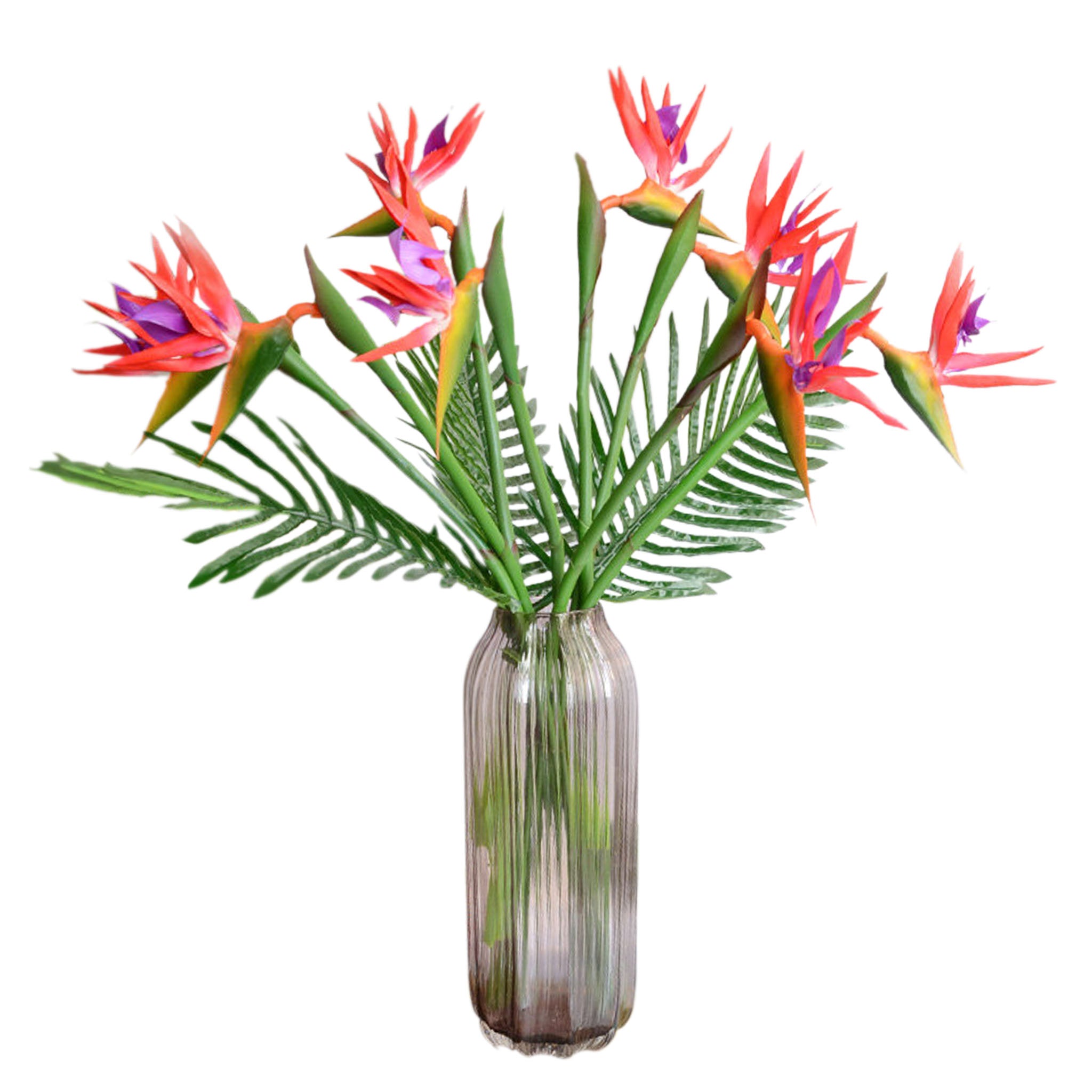 Real Touch Flowers Fake Bird Of Paradise 10 Stems