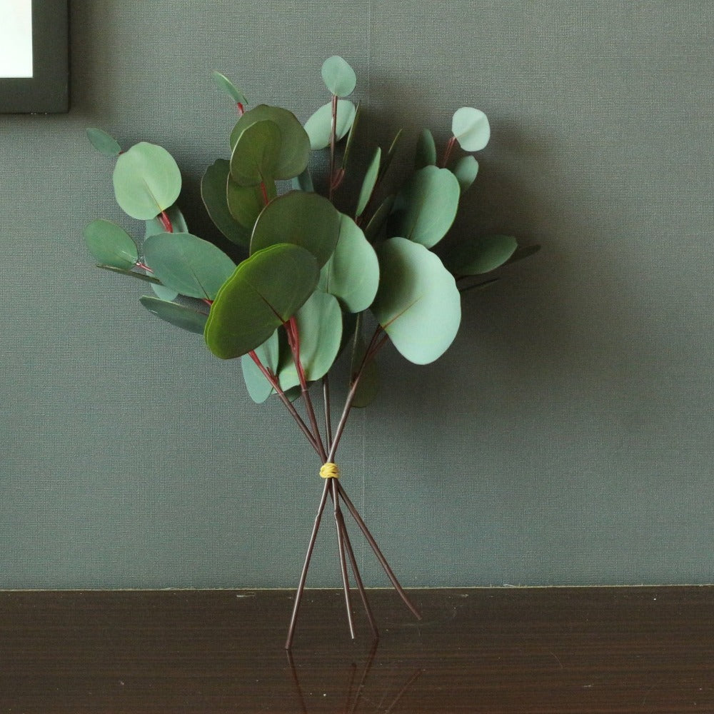 Silver Dollar Eucalyptus Real Touch Eucalyptus Bouquet for Bridal Bouquet Filler