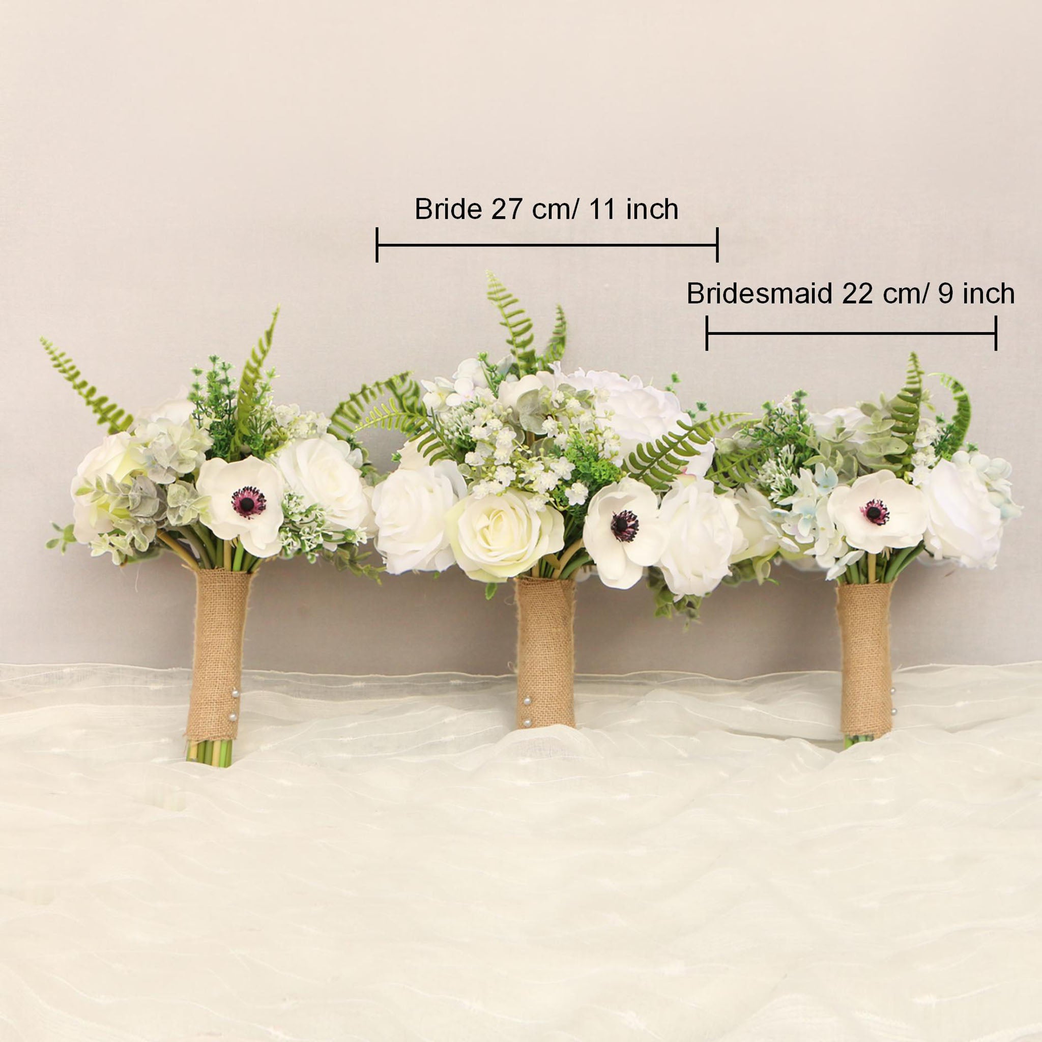 Peony Bouquet Boho Wedding Bridal Bouquet Anemones Corsage
