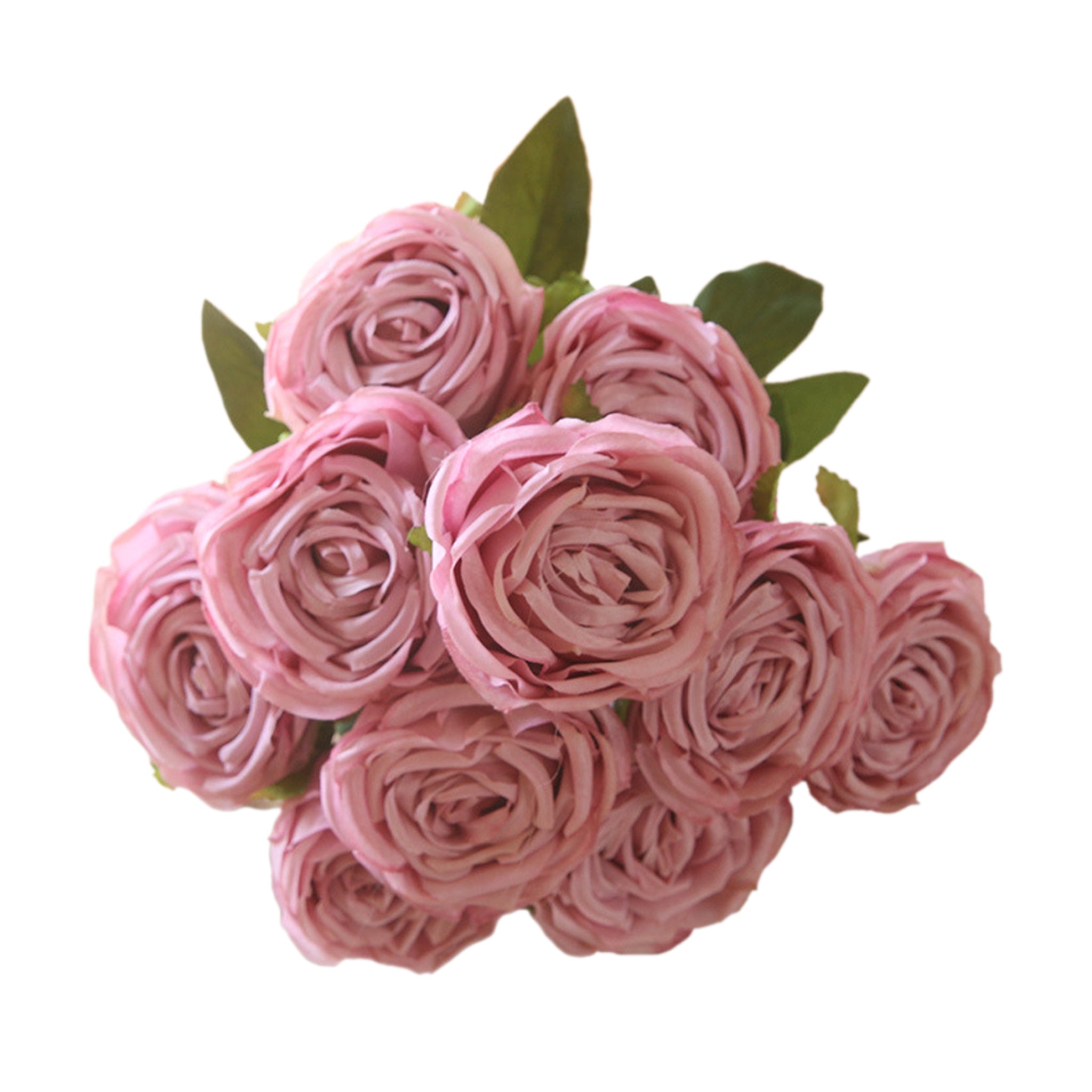 Artificial Flowers Bundle Silk Roses Bunch