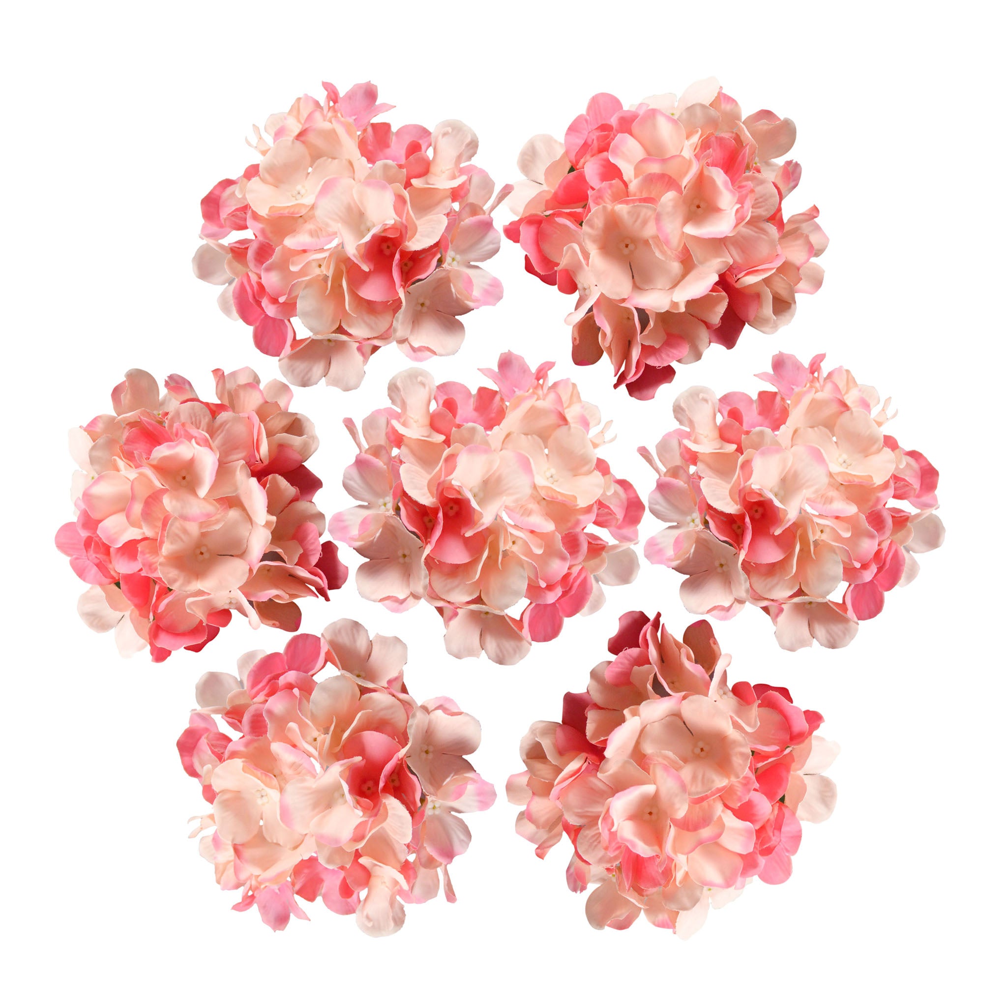 Silk Hydrangea Flower Heads 6"