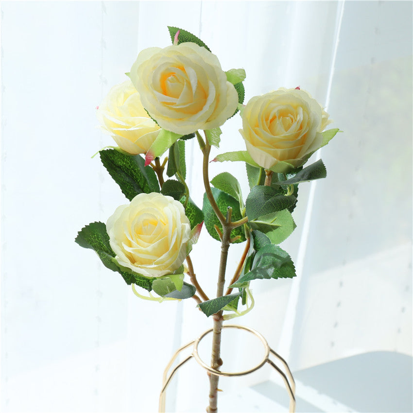 Spray Roses Silk Artificial Flowers 22 inch Tall