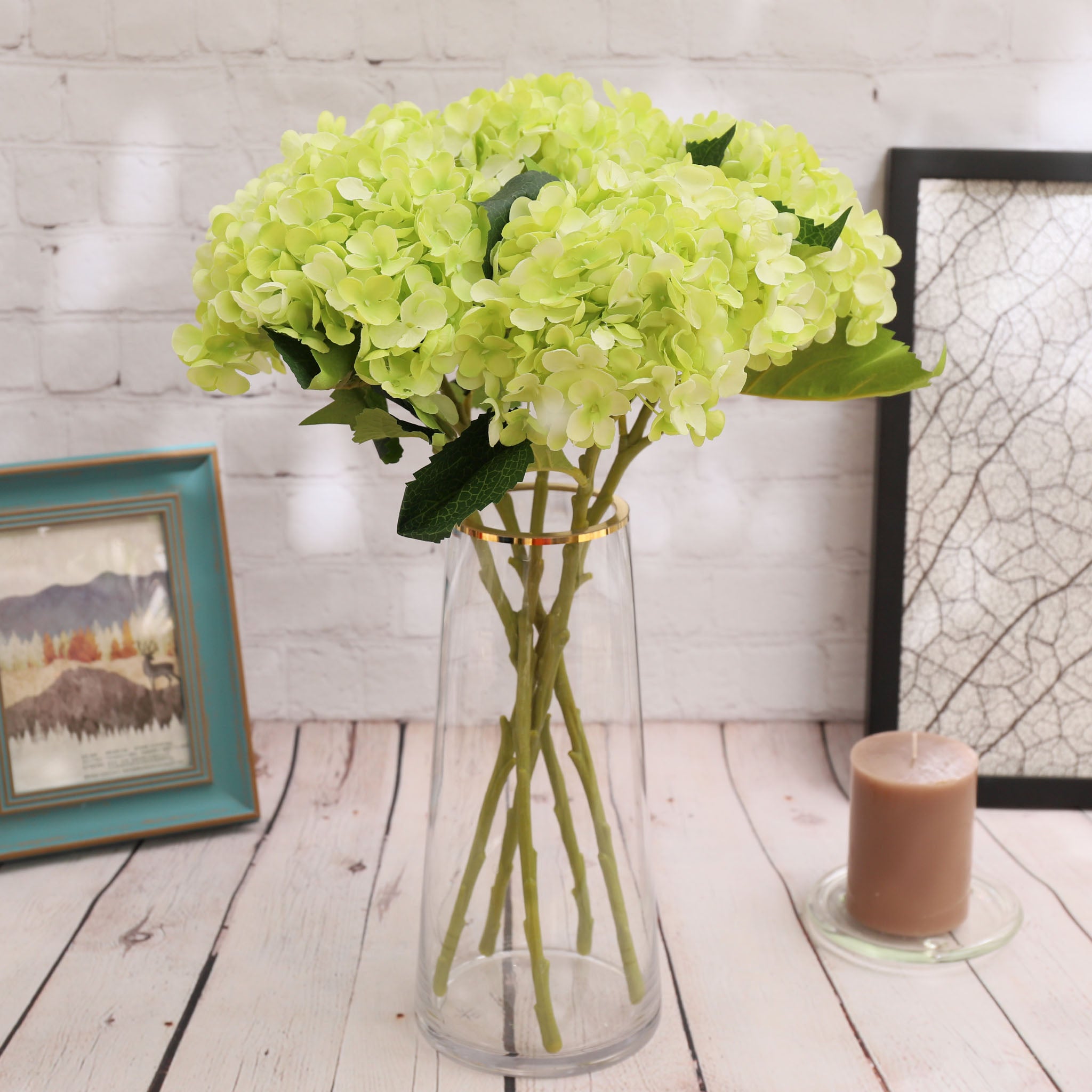 Artificial Hydrangea Silk Flowers for Wedding Arrangement