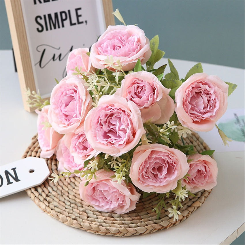 Artificial Rose Flower Spray Roses Wedding Home Decor