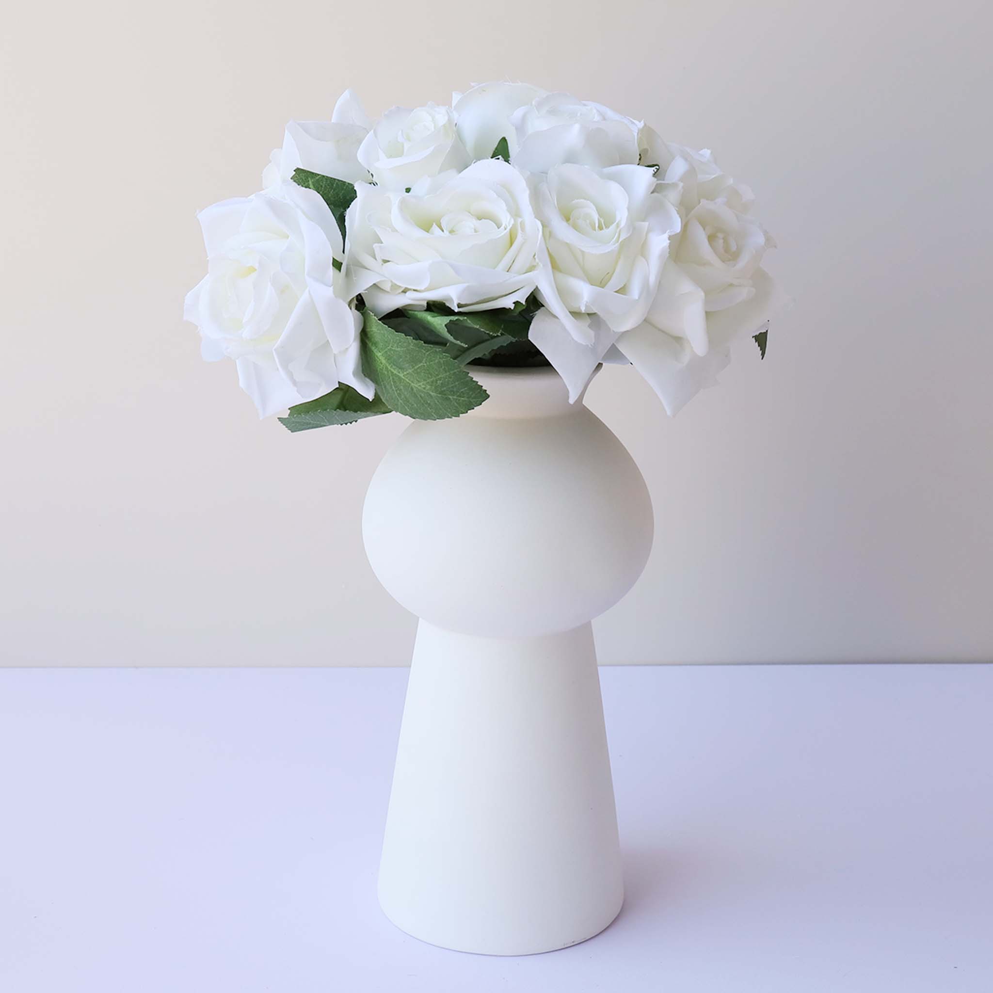 Small Flower Bunch Silk Rose Bouquet for DIY Crafts