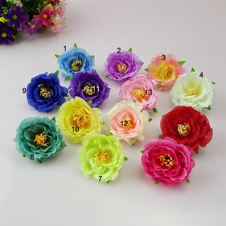 Small Silk Flowers 100 Bulk 2"