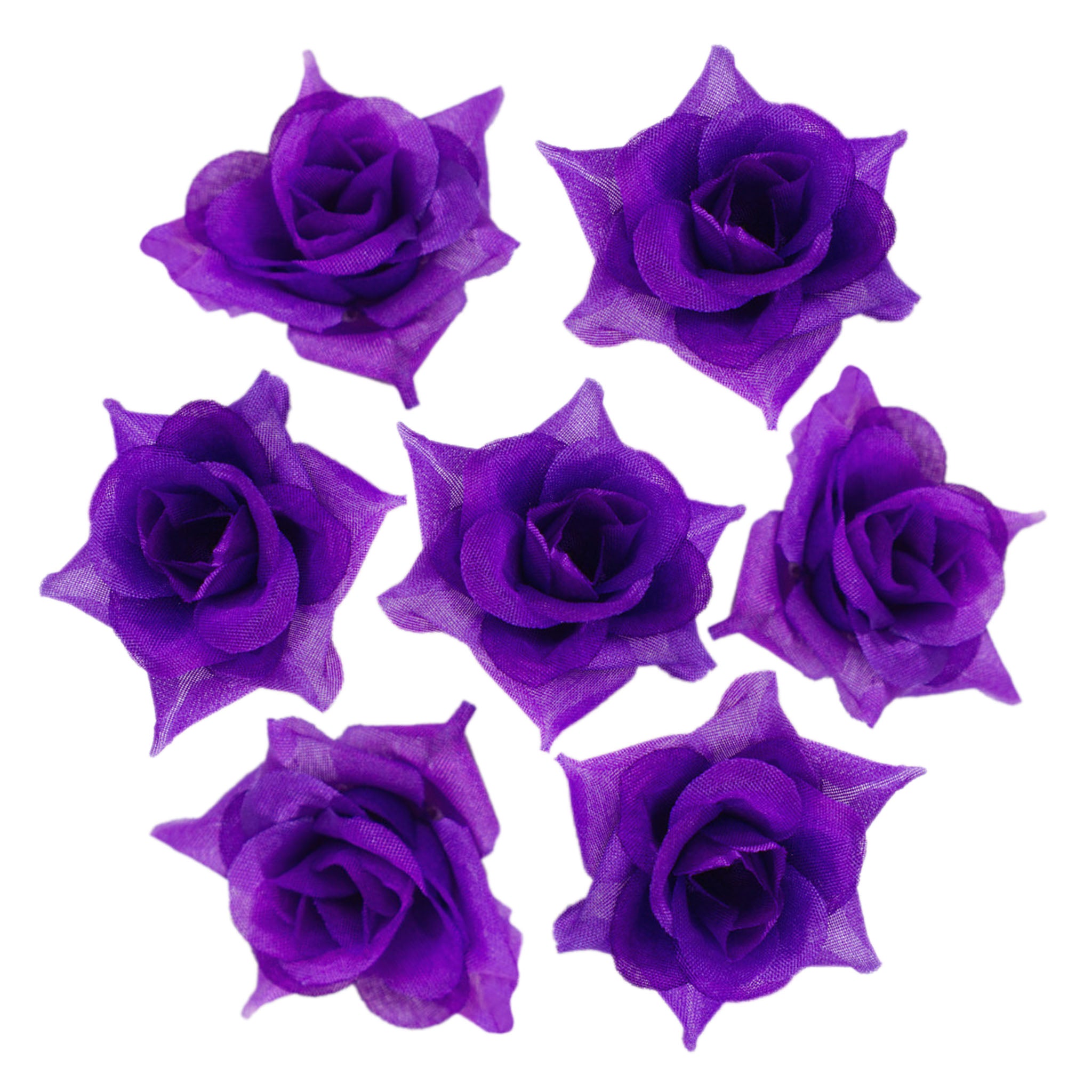 Silk Rose Heads Small Artificial Flowers 100PCS