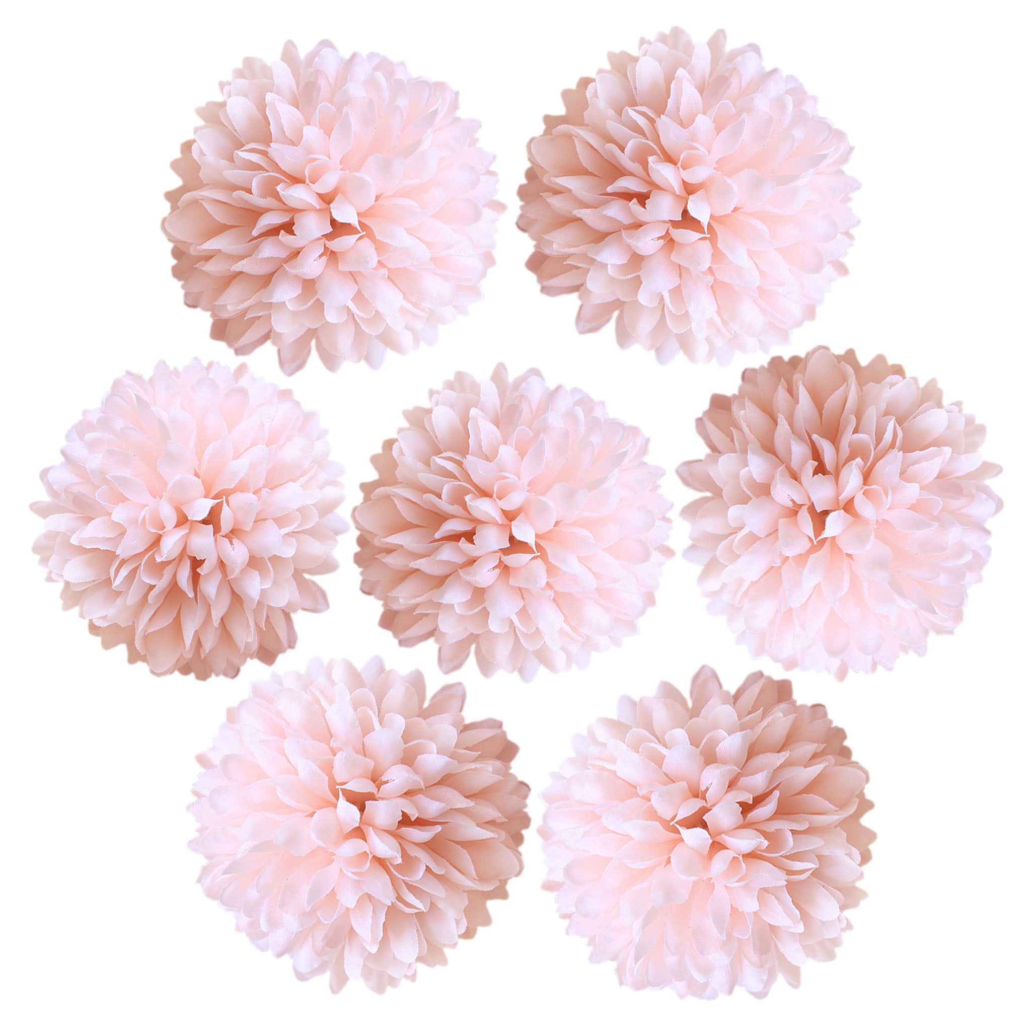 Silk Flower Heads Little Chrysanthemums  3 inch