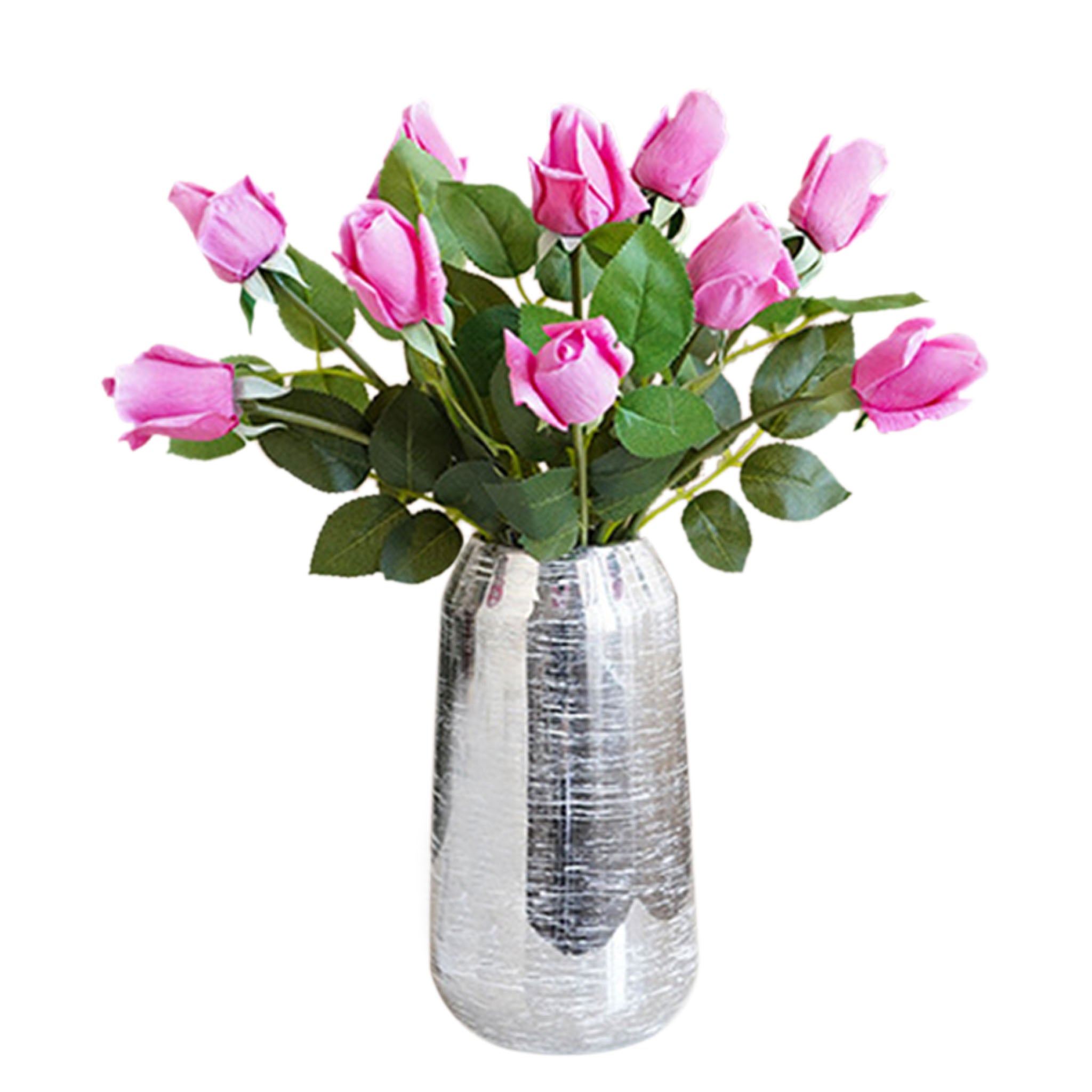 Real Touch Flowers Silk Rosebud Faux Flower
