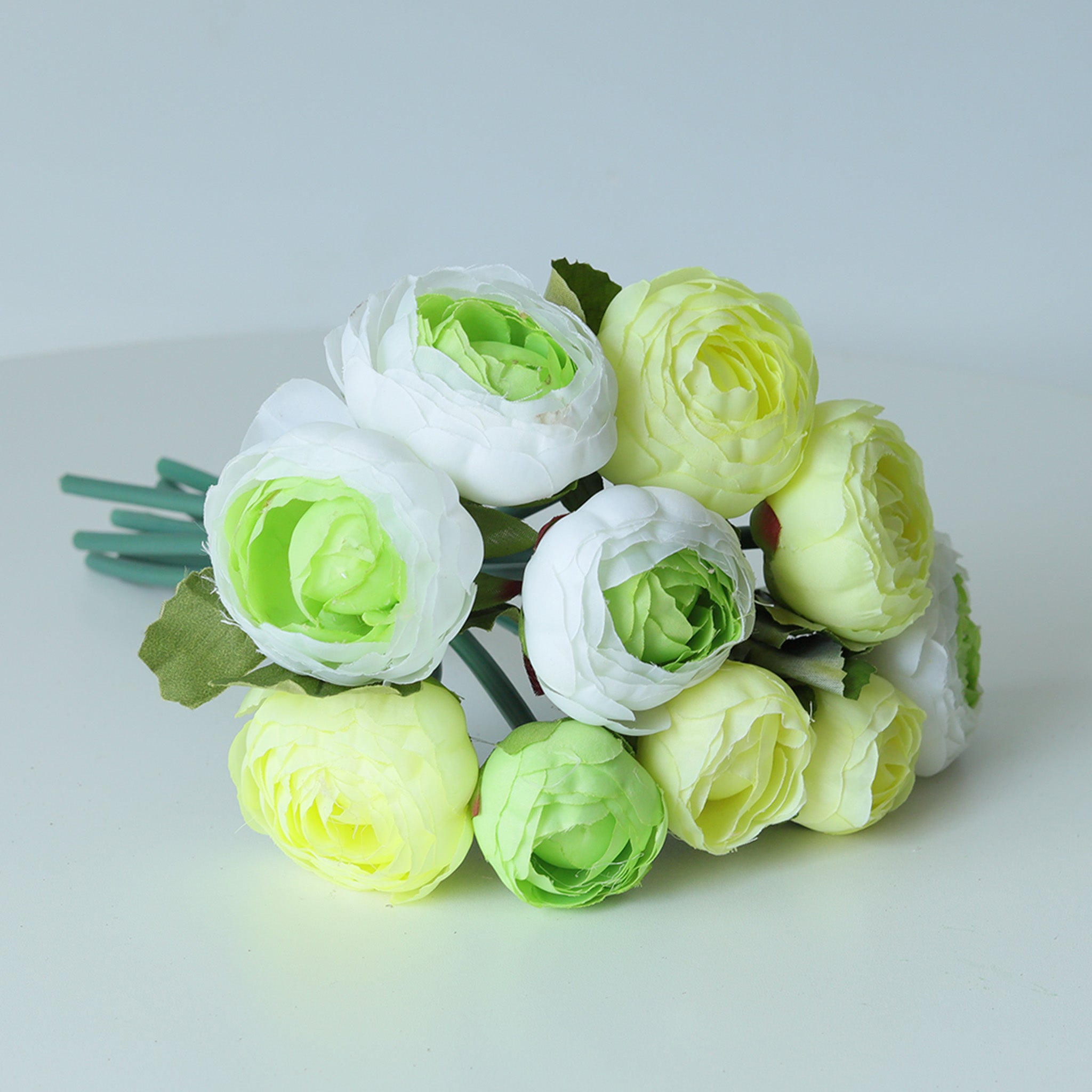 Small Silk Peony Ranunculus Flower Bouquet