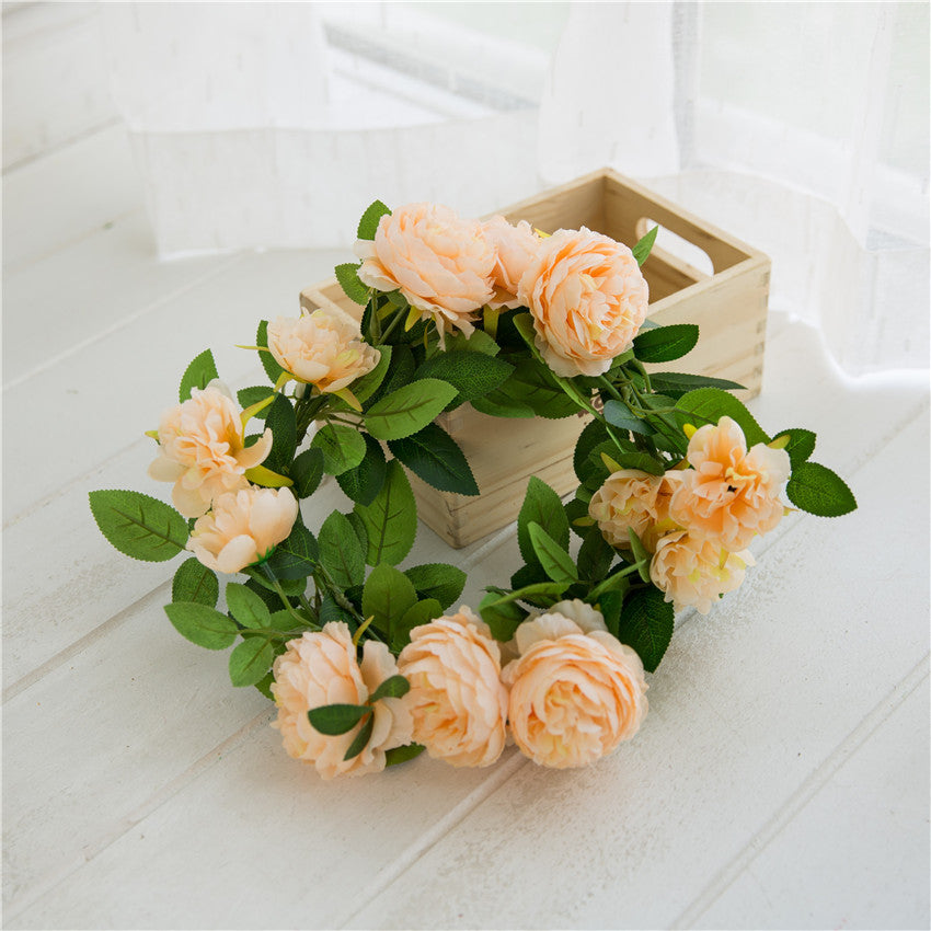 Hanging Flower Vines Silk Peony Flower Garland