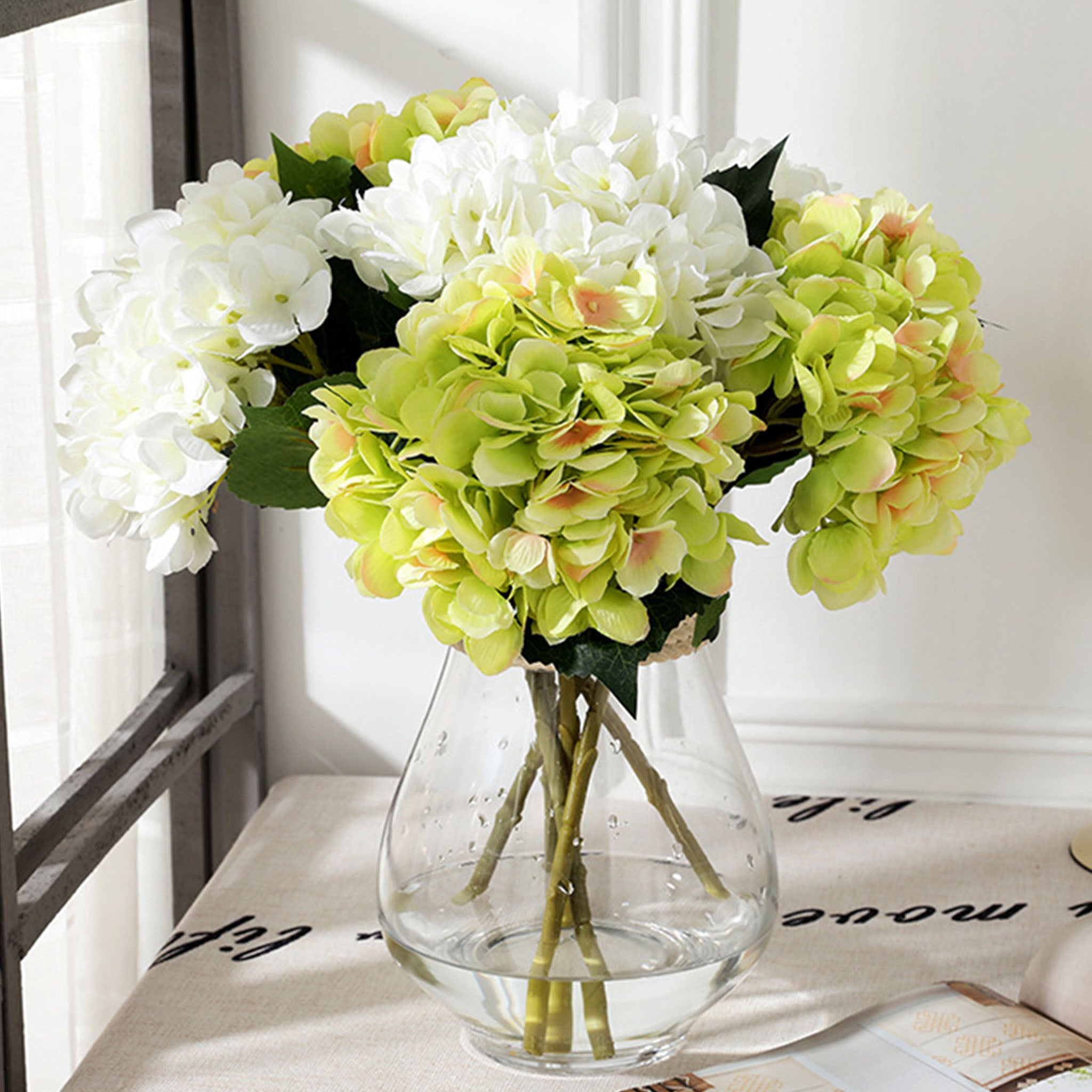 Artificial Hydrangea Bush for Flower Arrangement