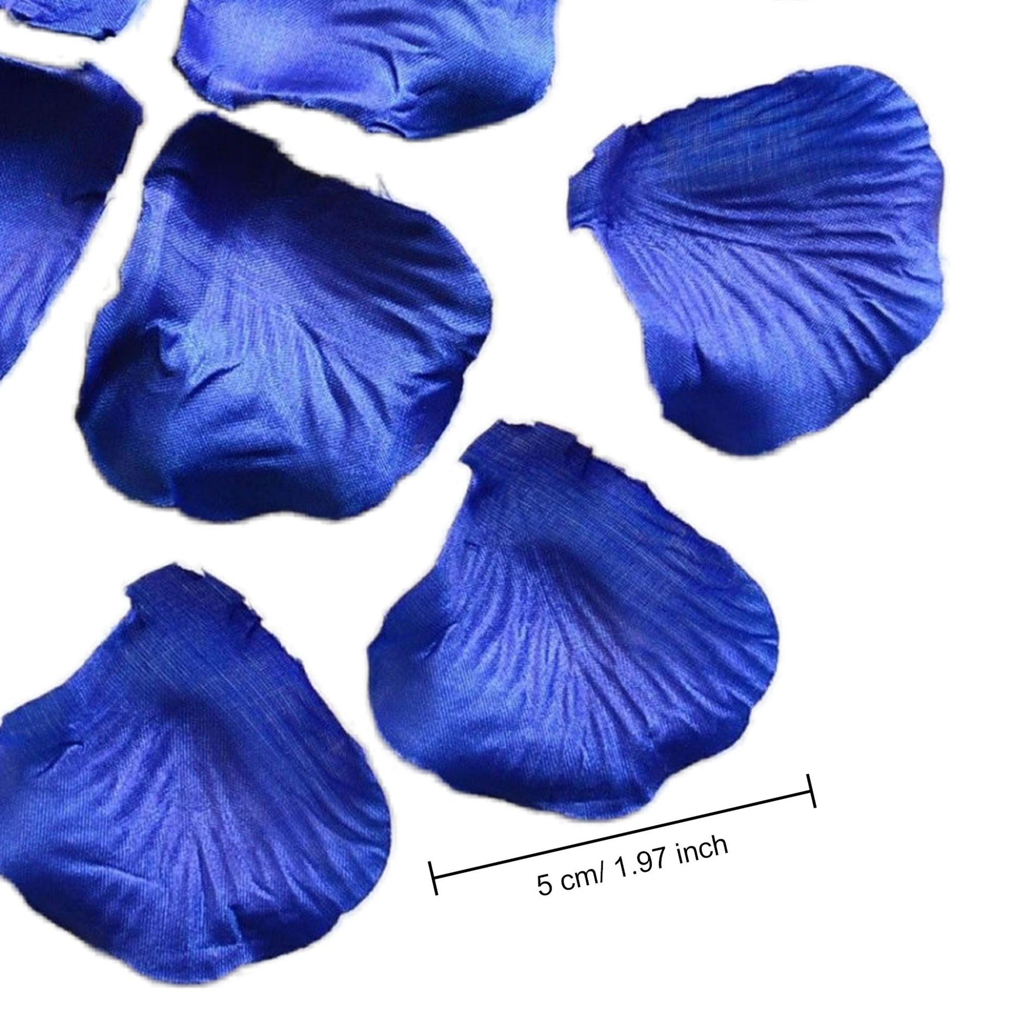 Royal Blue Silk Flower Petals Bulk Aisle Runner Confetti 1000pcs