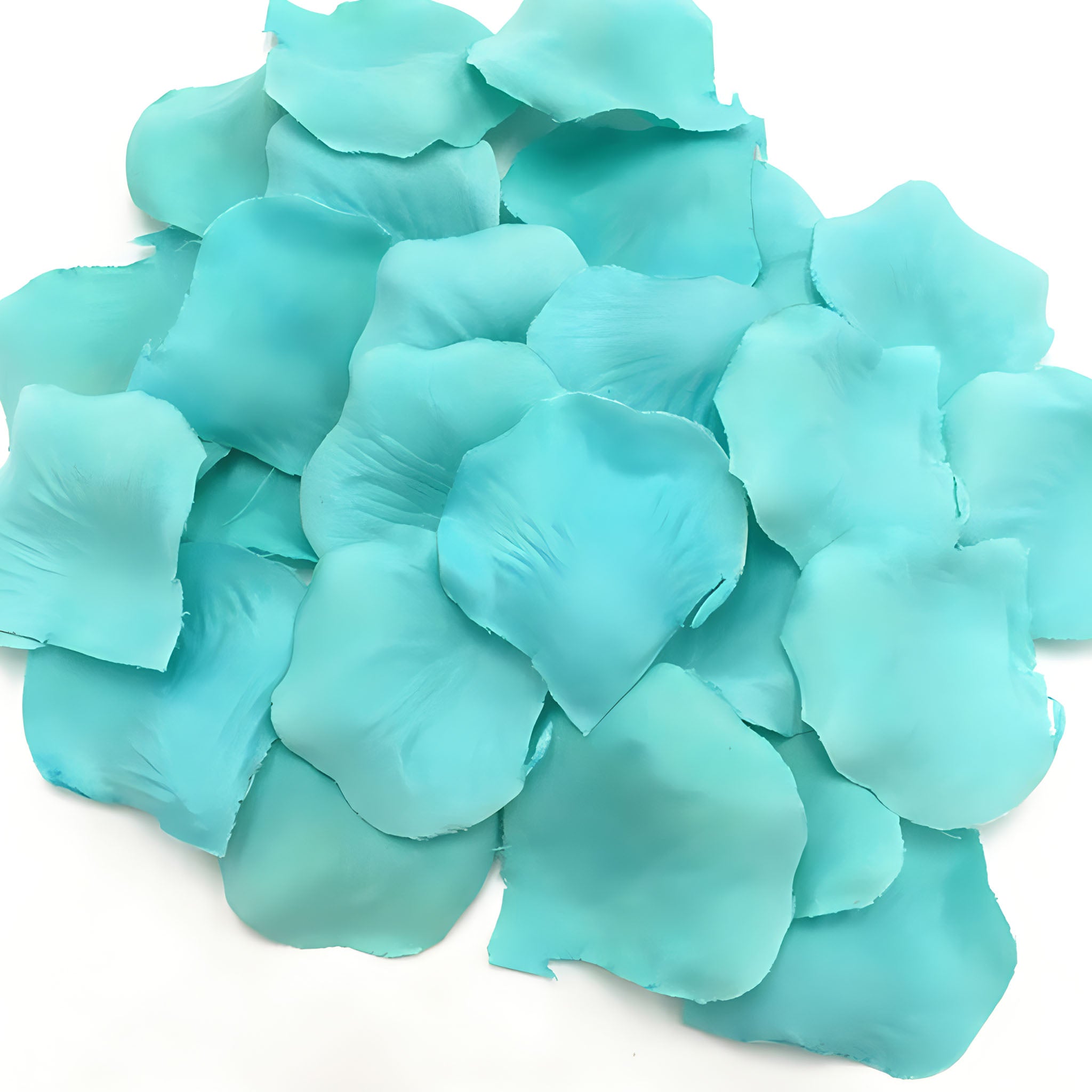 Turquoise Green Flower Petals Fabric Fake Rose Petals 500pcs