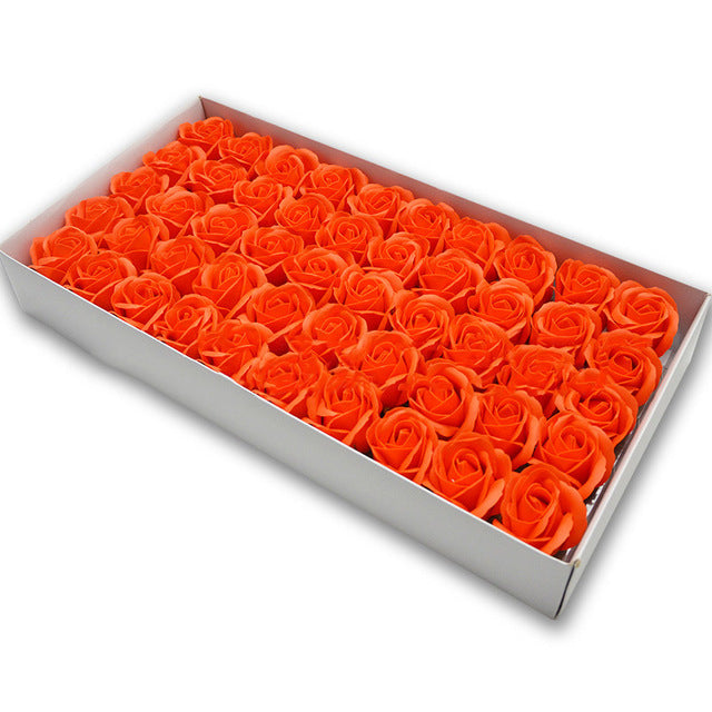 Soap Rose Heads for DIY Wedding Banquet Guest Gift