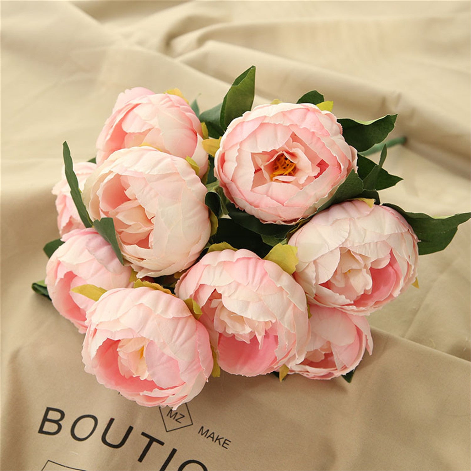 Artificial Peony Silk Peonies Fake Flowers Wedding Bouquet