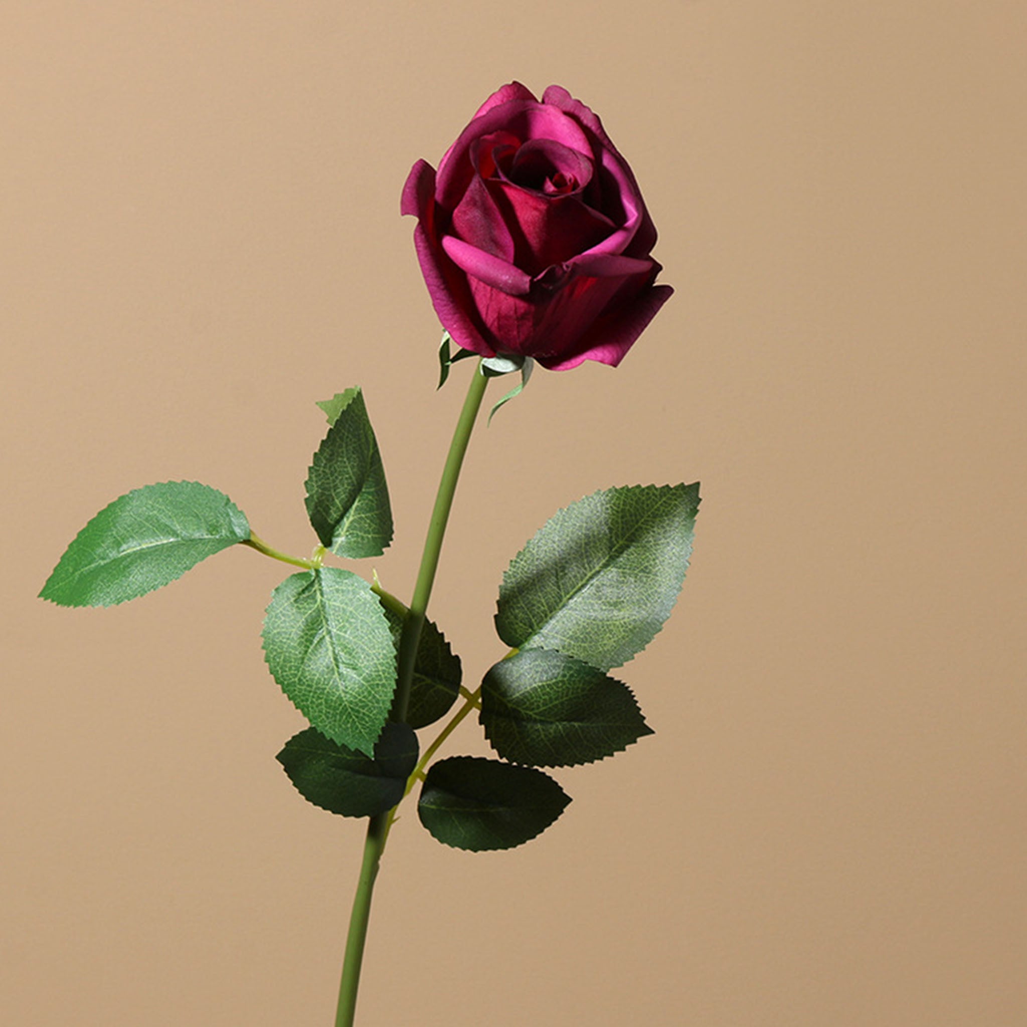 Realistic Flowers Real Touch Half Open Roses 22"