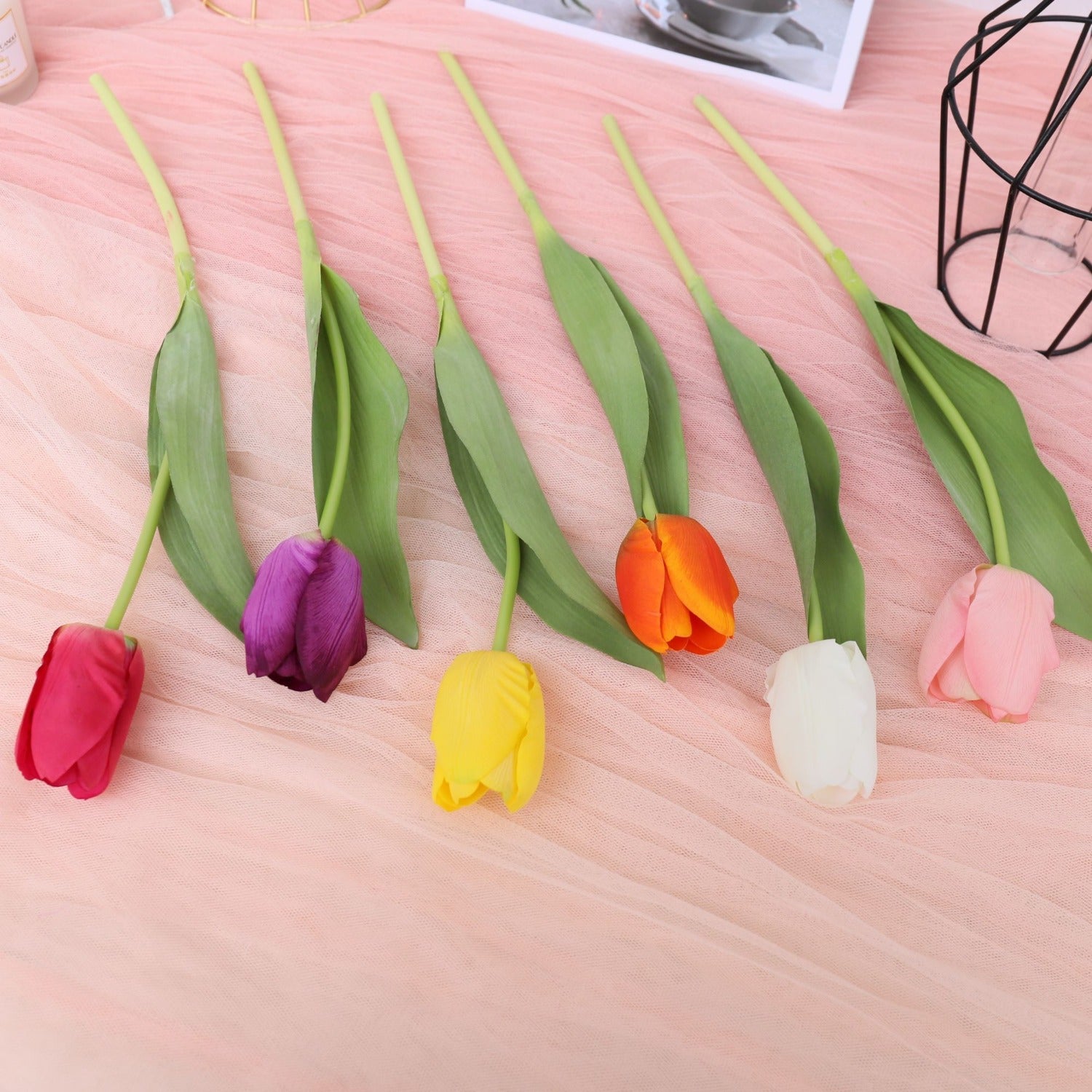 Faux Tulip Flower Decorations Wedding Flowers