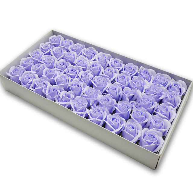 Soap Rose Heads for DIY Wedding Banquet Guest Gift