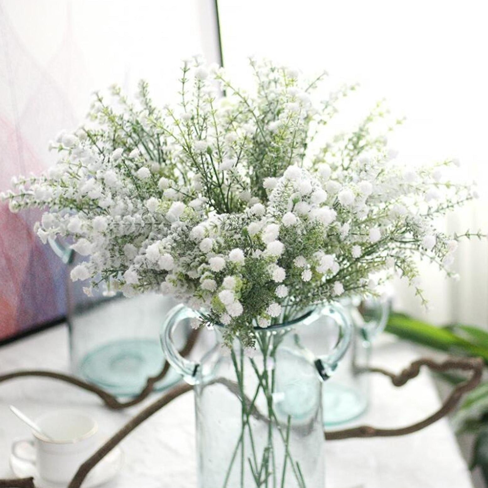 Snow Flakes Artificial Babysbreath Gypsophila Branches