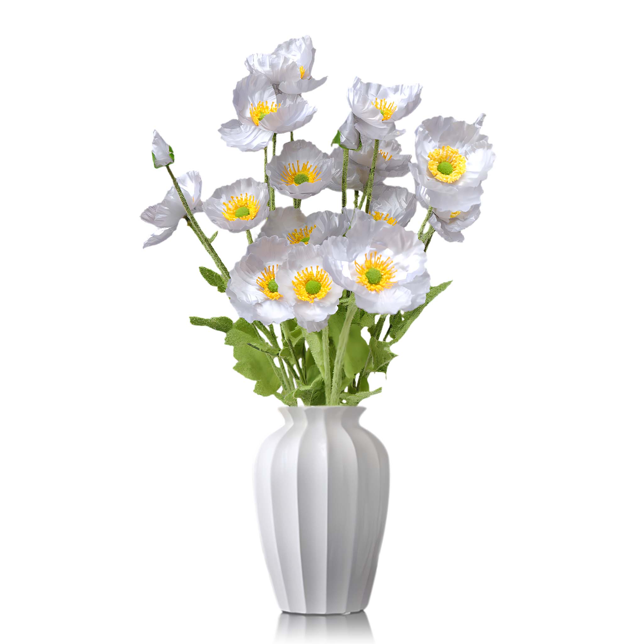 Artificial Poppy Flowers Silk Spray Poppies