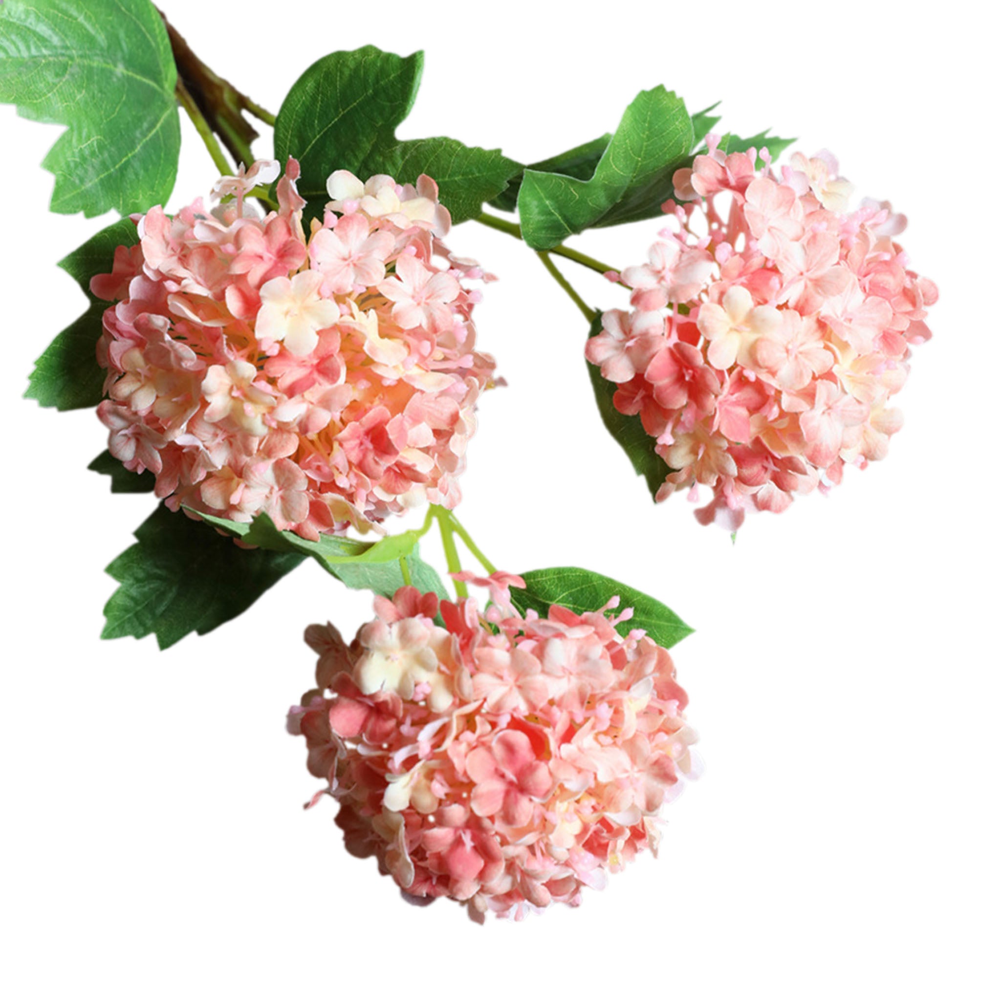 Fake Hydreangea Snowball Flower Spray 32"