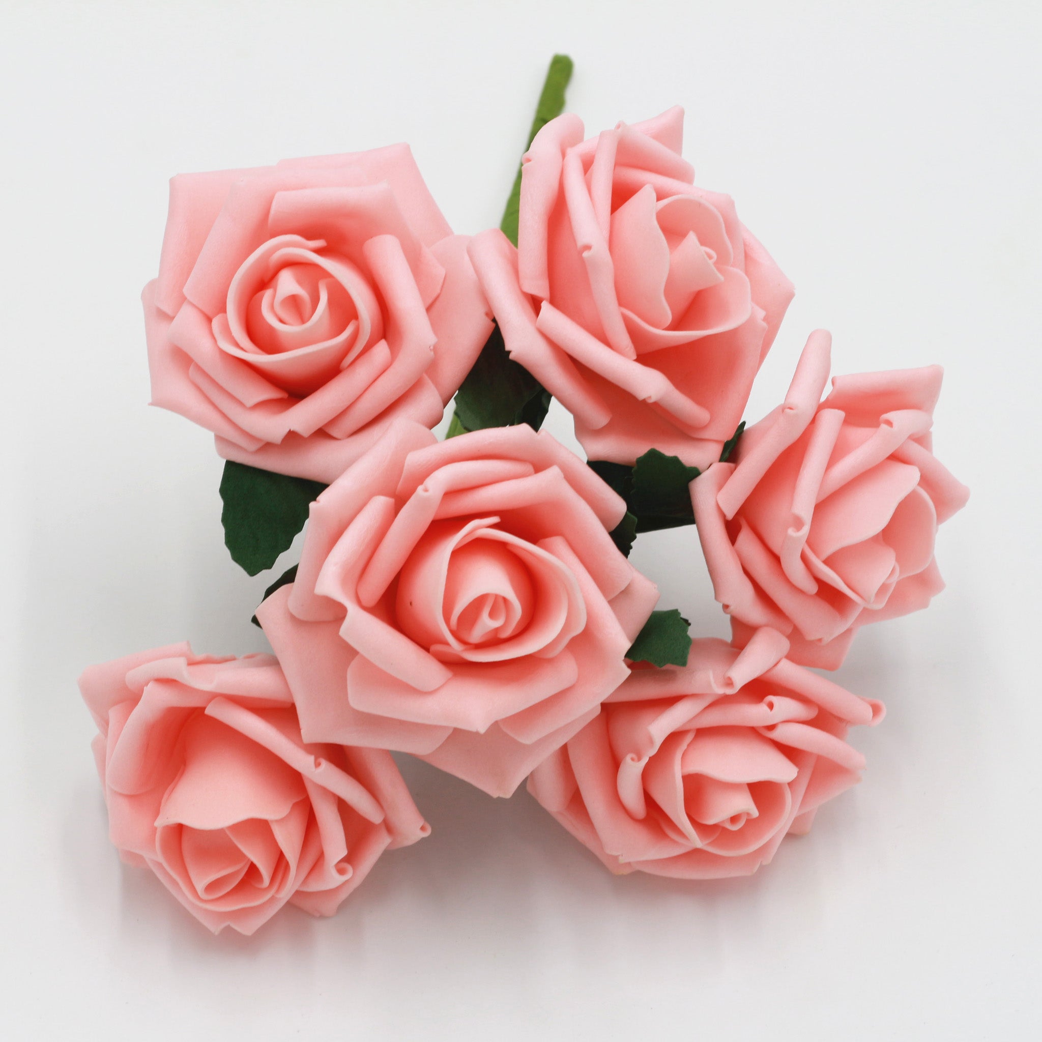 Peach Pink Wedding Flowers Fake Roses for Bridal Bouquets